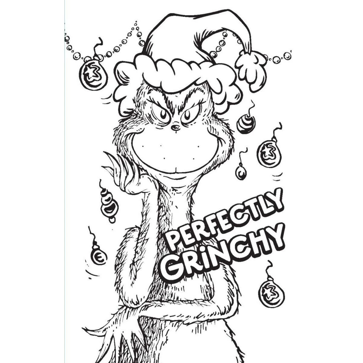 2 Dr. Seuss The Grinch: Colour Your Own Christmas Greeting Cards & Gift Tags - Book, 2 of 3