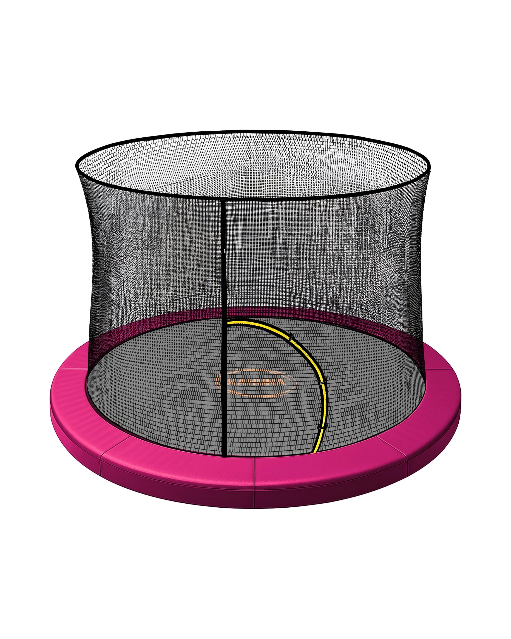 1 Kahuna 12ft Trampoline Pad and Net - Pink, 1 of 4
