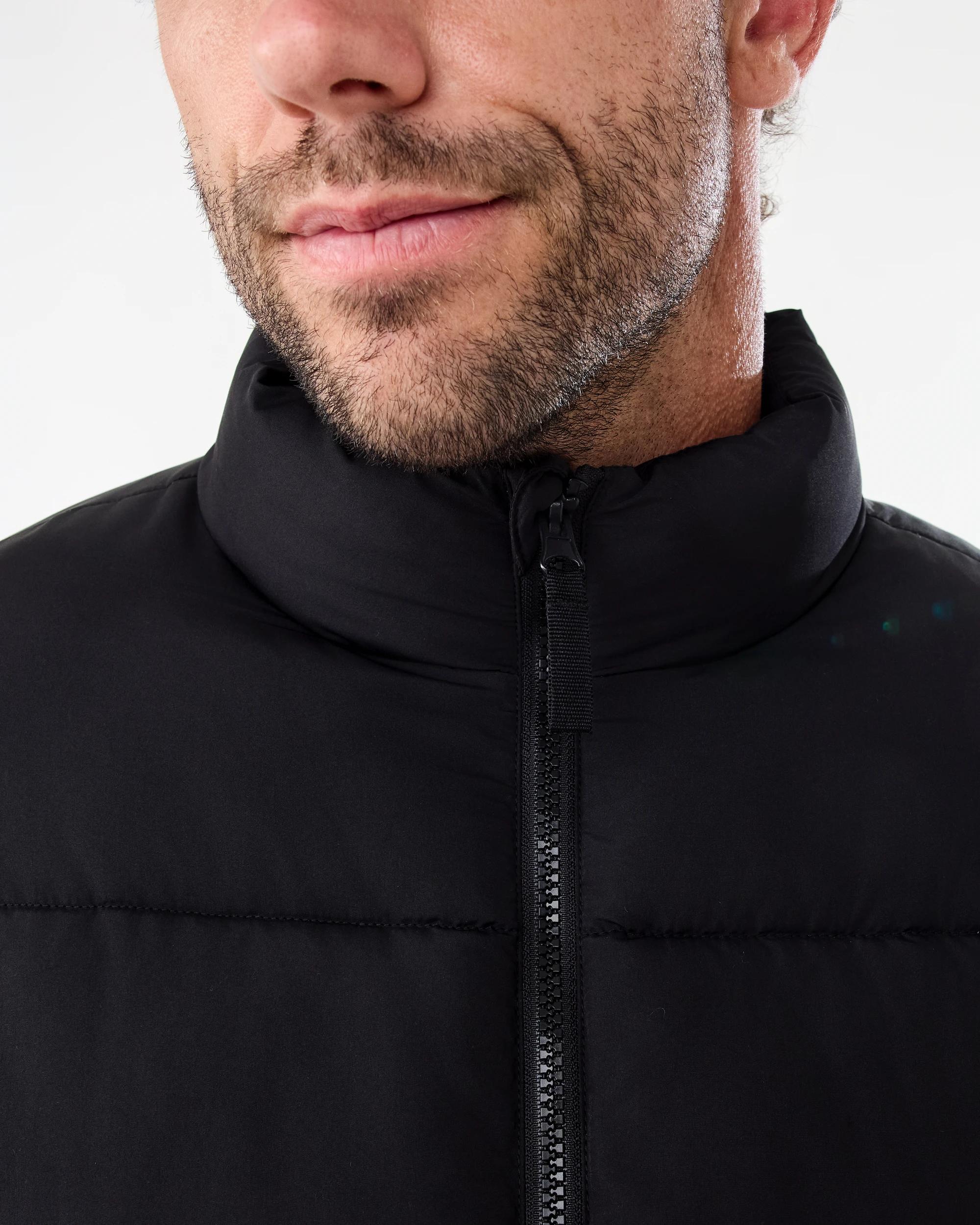 6 Funnel Neck Puffer Jacket Black, 6 of 7