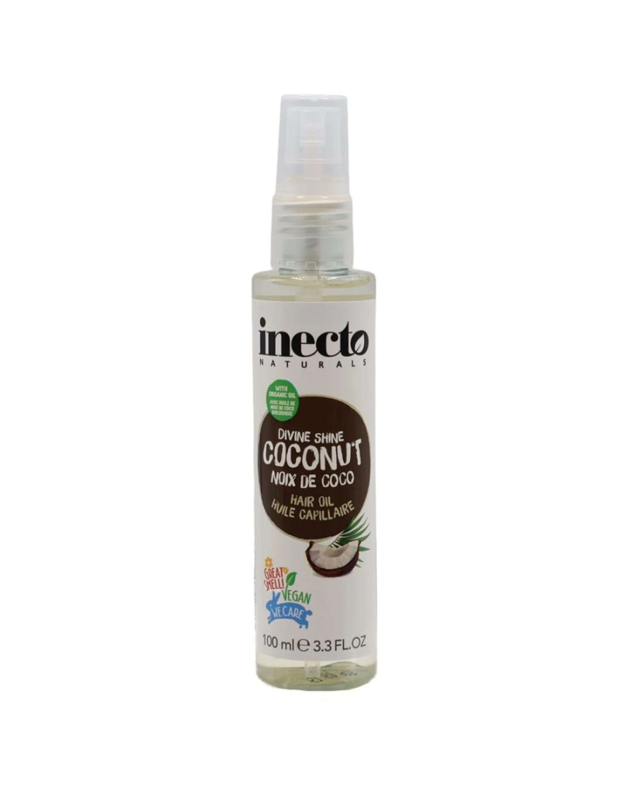 2 Inecto 12PK Naturals Vegan Divine Shine Hydrating Coconut Hair Oil 100mL - Multi, 2 of 3