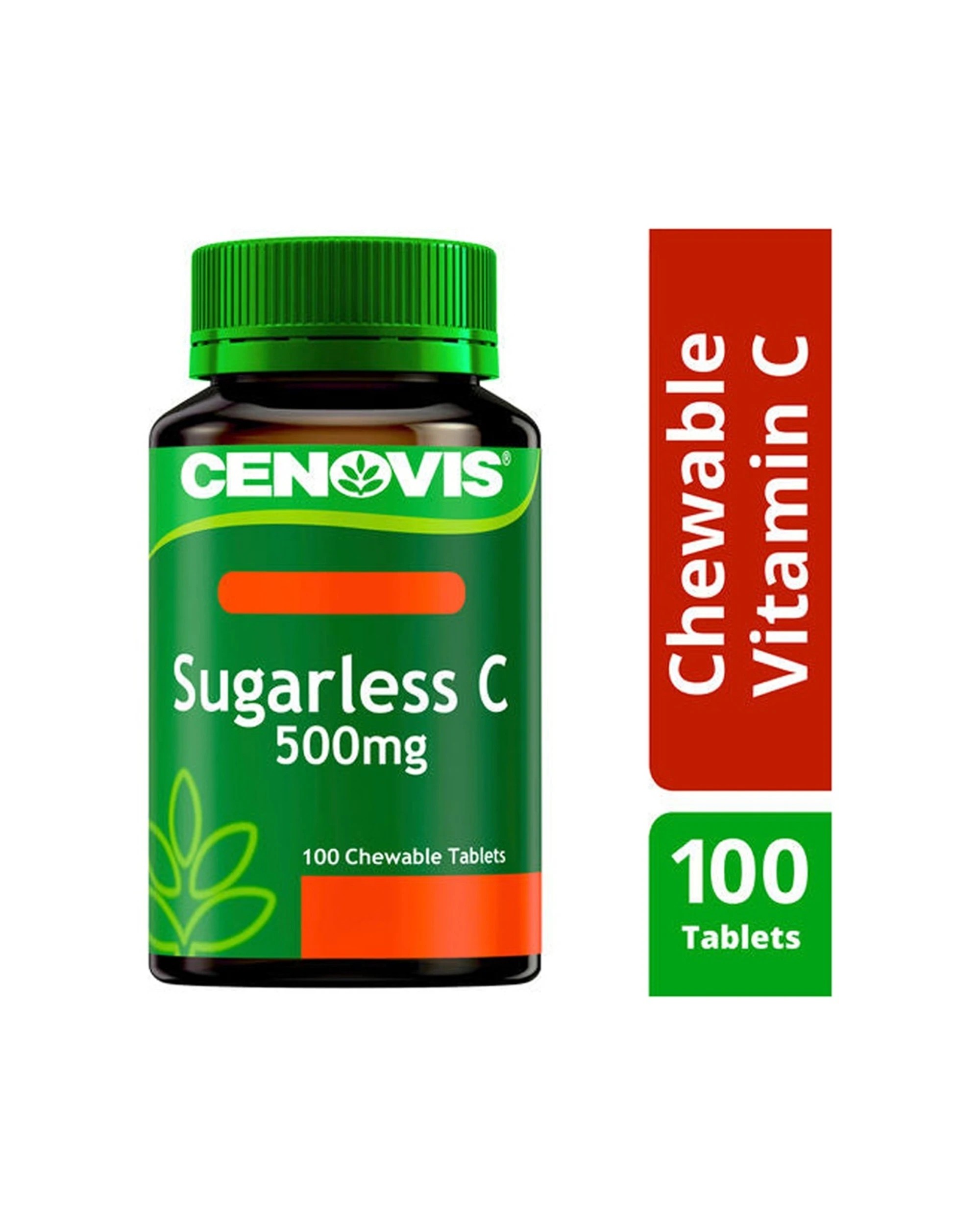 5 Cenovis 100pc Sugarless Vitamin C 500mg Antioxidant Chewable Tablets Supplement, 5 of 5