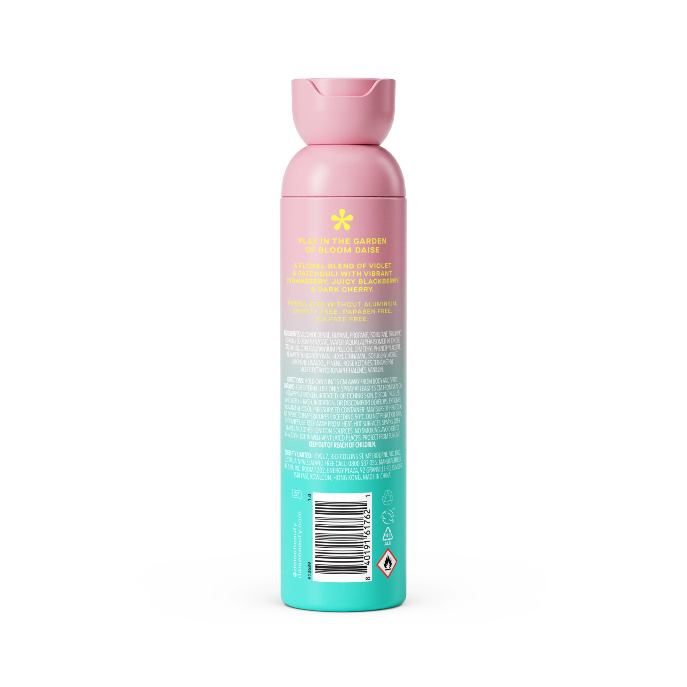 2 DAISE Bloom All Body Spray & Deodorant 120ml - Violet and Berry, 2 of 9