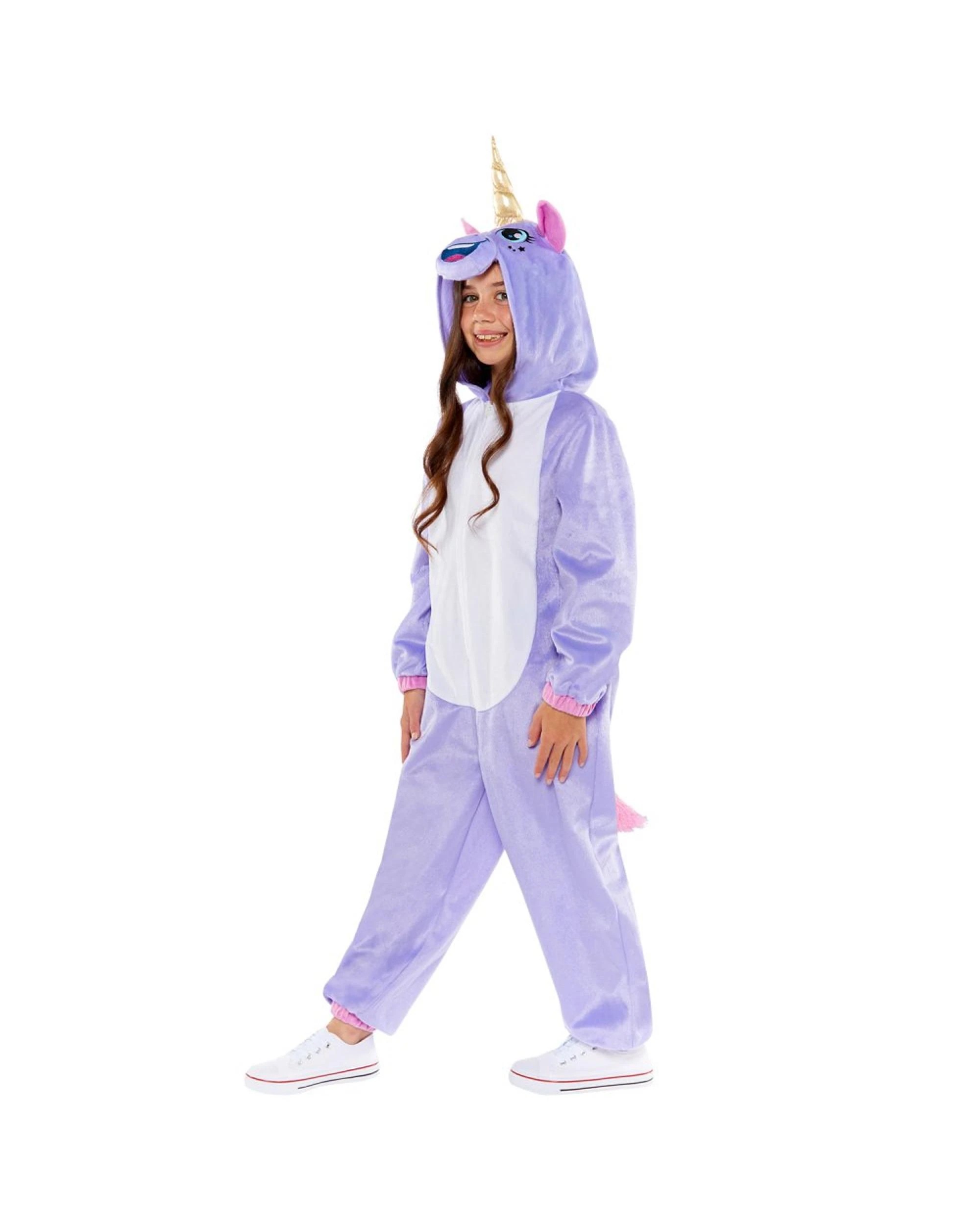 2 Unicorn Onesie Kids Costume Size 8-10 Years, 2 of 4