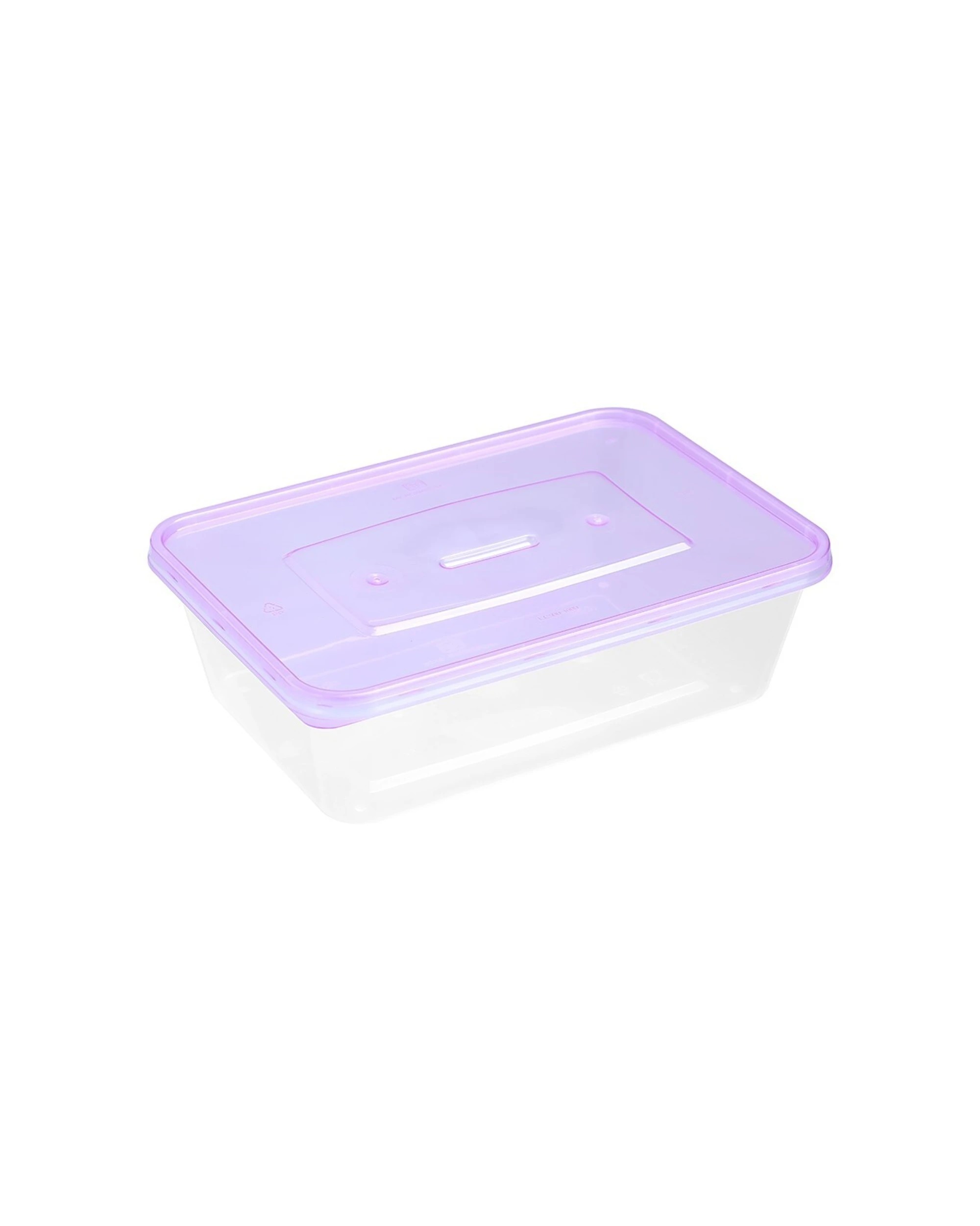 7 20pk Lemon & Lime Rectangle 750ml Reusable Food/meal Container W/ Coloured Lids
 - Multi, 7 of 8