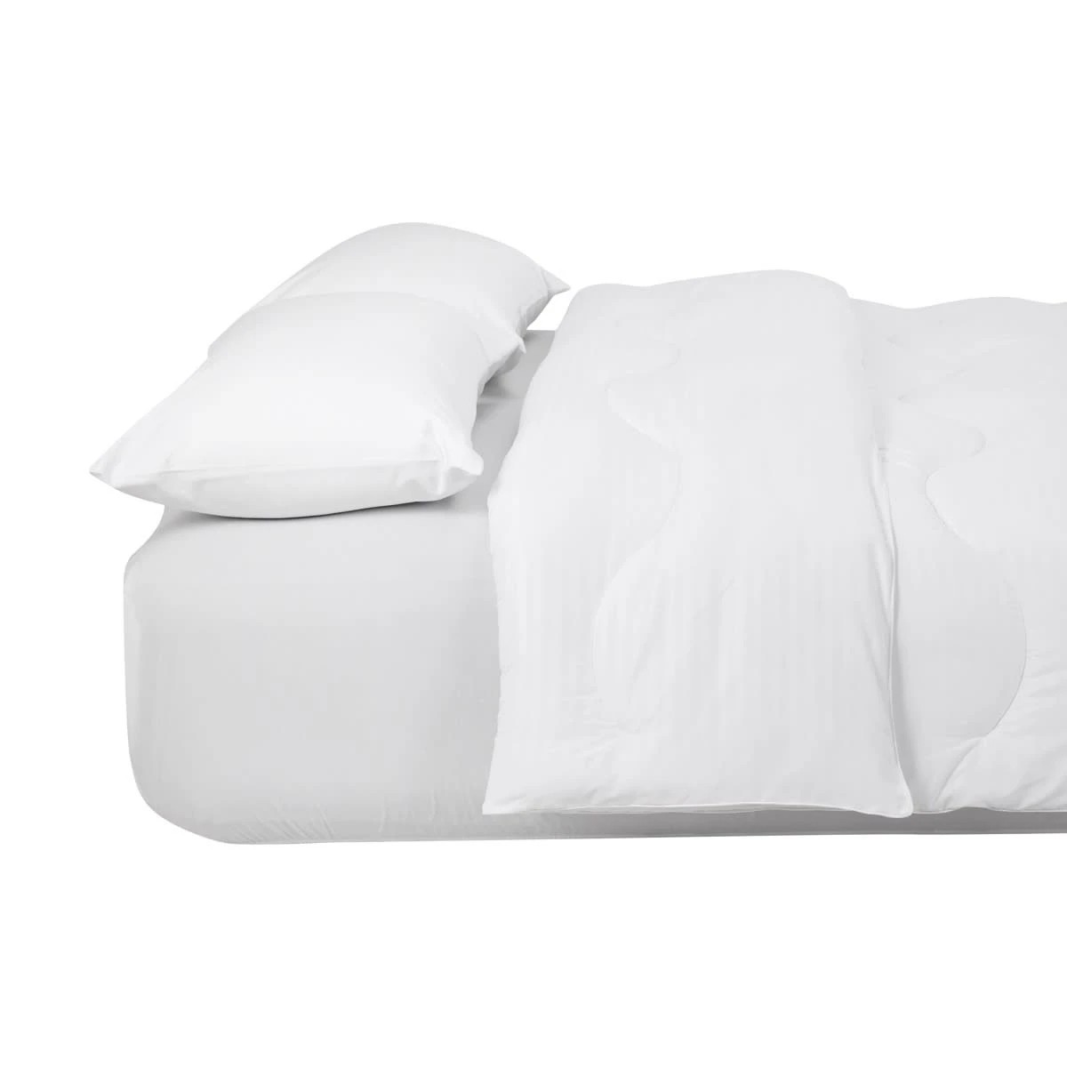 4 Ultra Warmth Touch of Silk Quilt - Queen Bed, White, 4 of 4