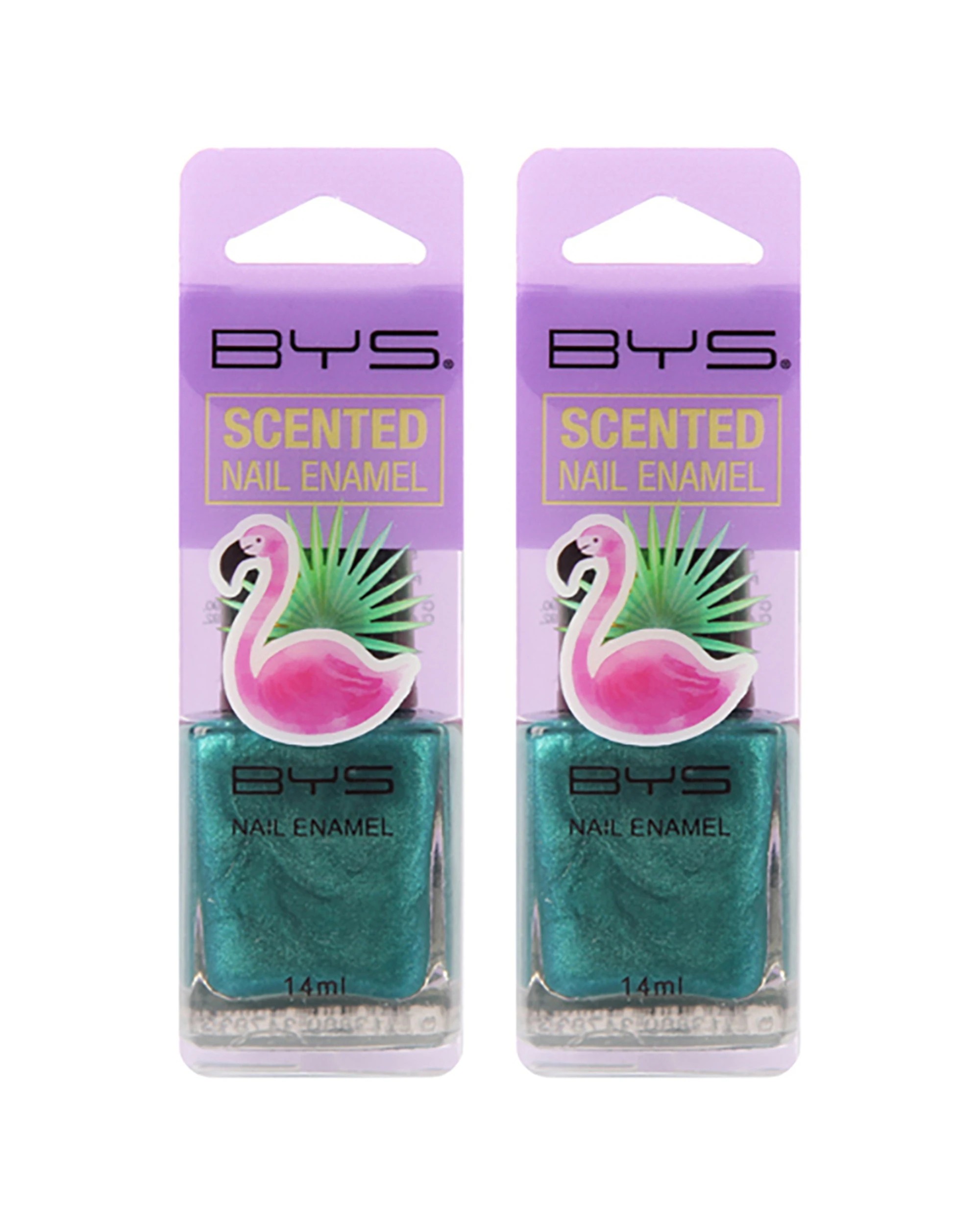 1 BYS 2PK BYS Scented Tropical Nail Polish Long Wearing Chip Resistant 14ml - Green, 1 of 1