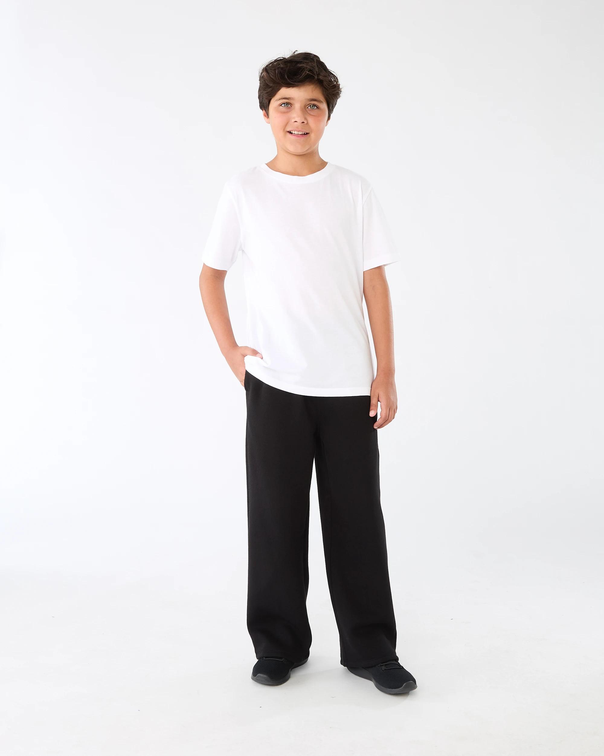 6 Wide Leg Trackpants Black, 6 of 8
