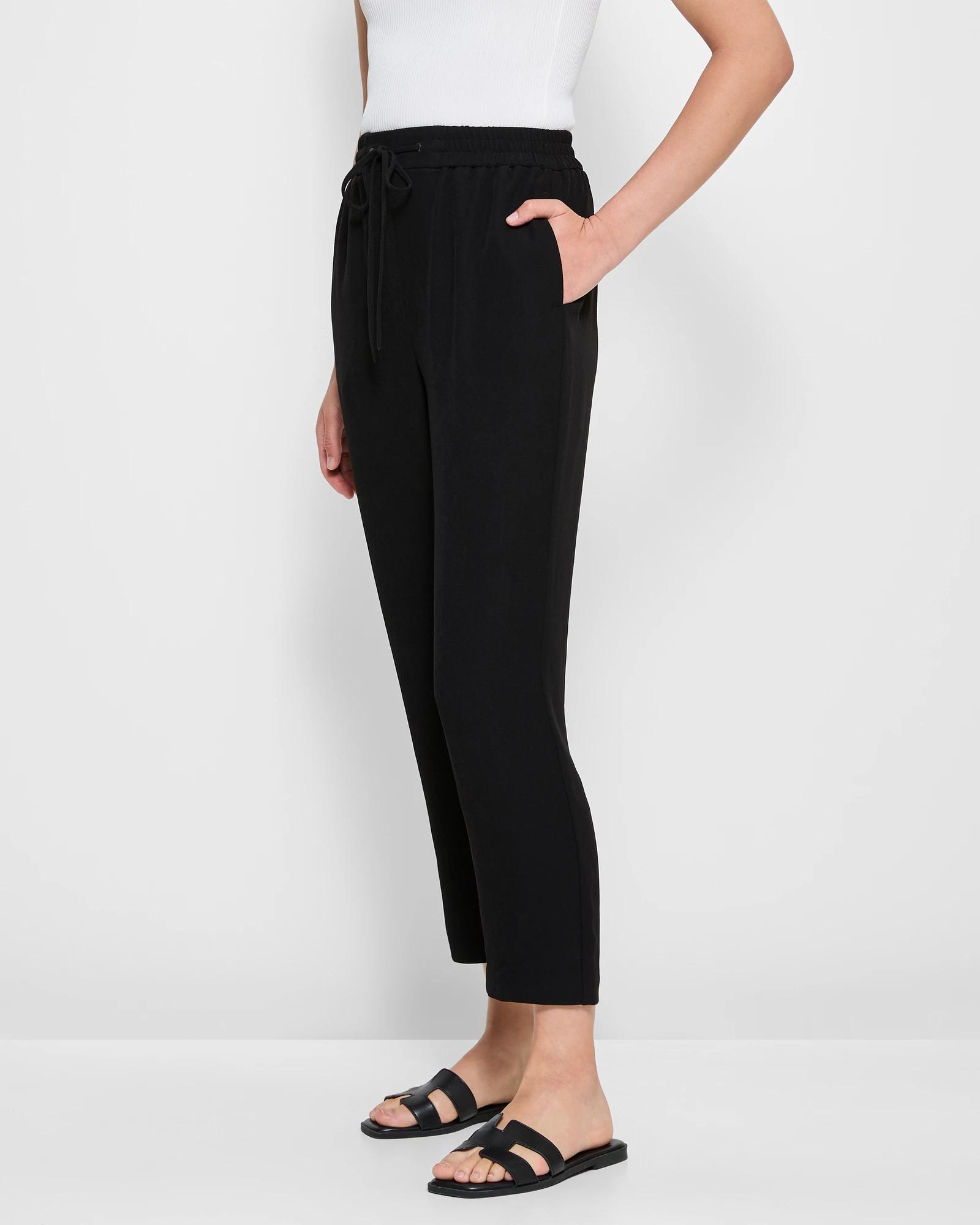 3 Classic Tapered Drawcord Pants - Preview BLACK, 3 of 5
