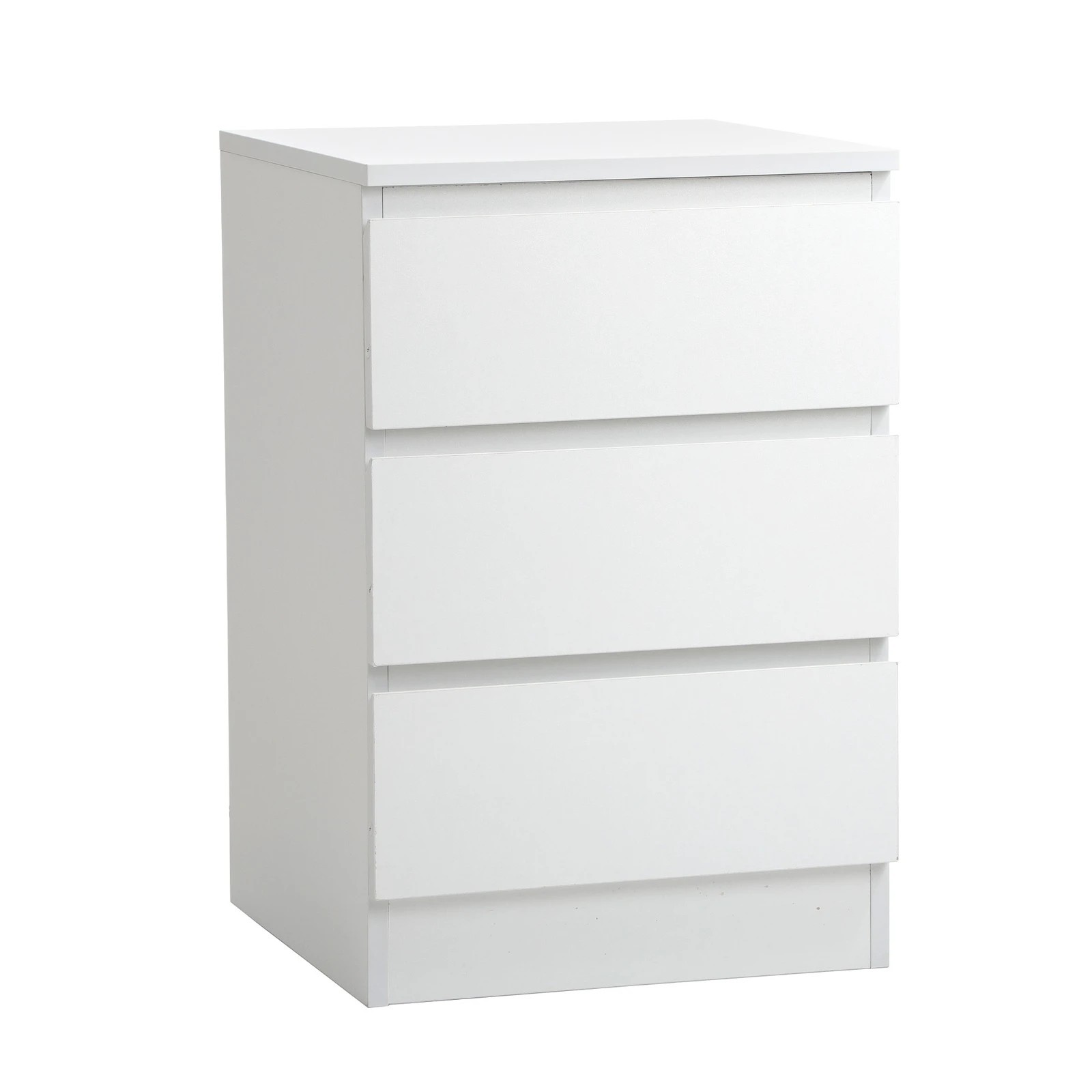 6 Oikiture Bedside Table 3 Drawers Side Tables Storage Cabinet Nightstand
 - White, 6 of 10