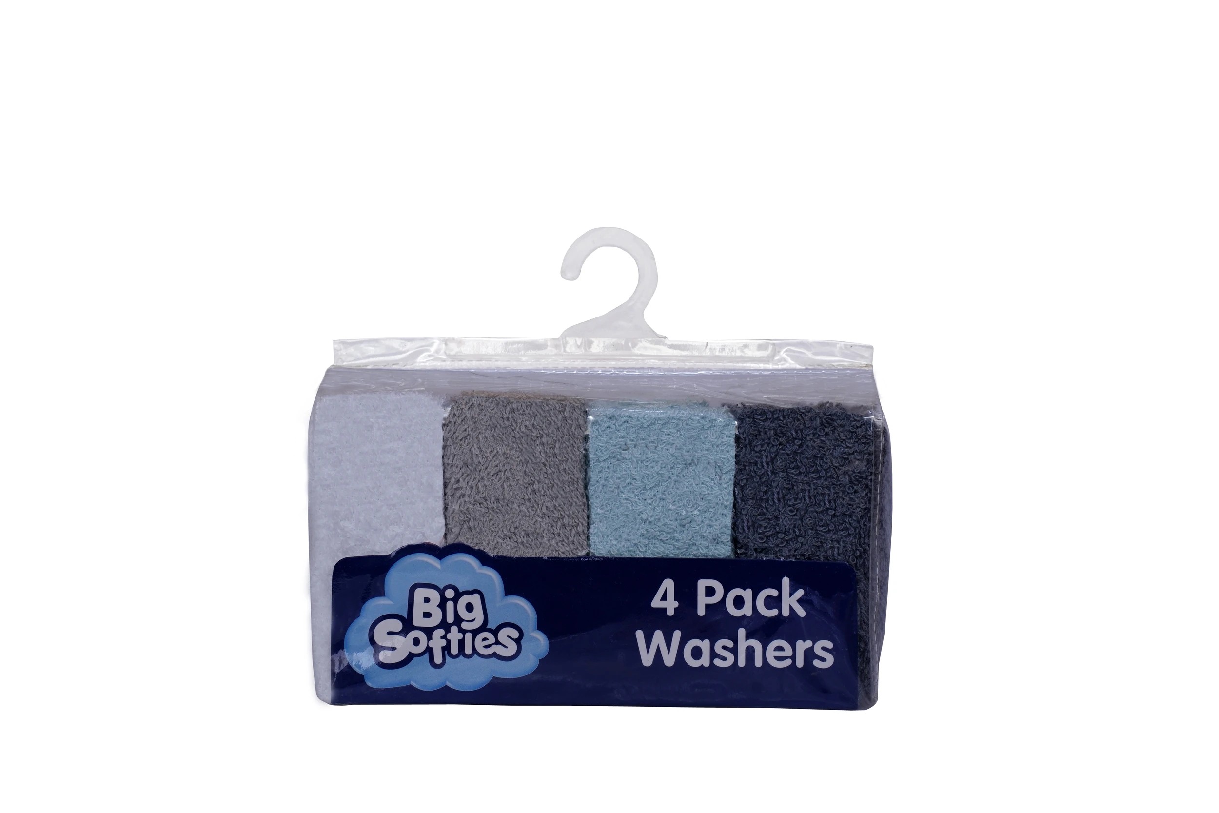 2 Big Softies 4 Pack Cotton Washers  Pastel Boy, 2 of 4