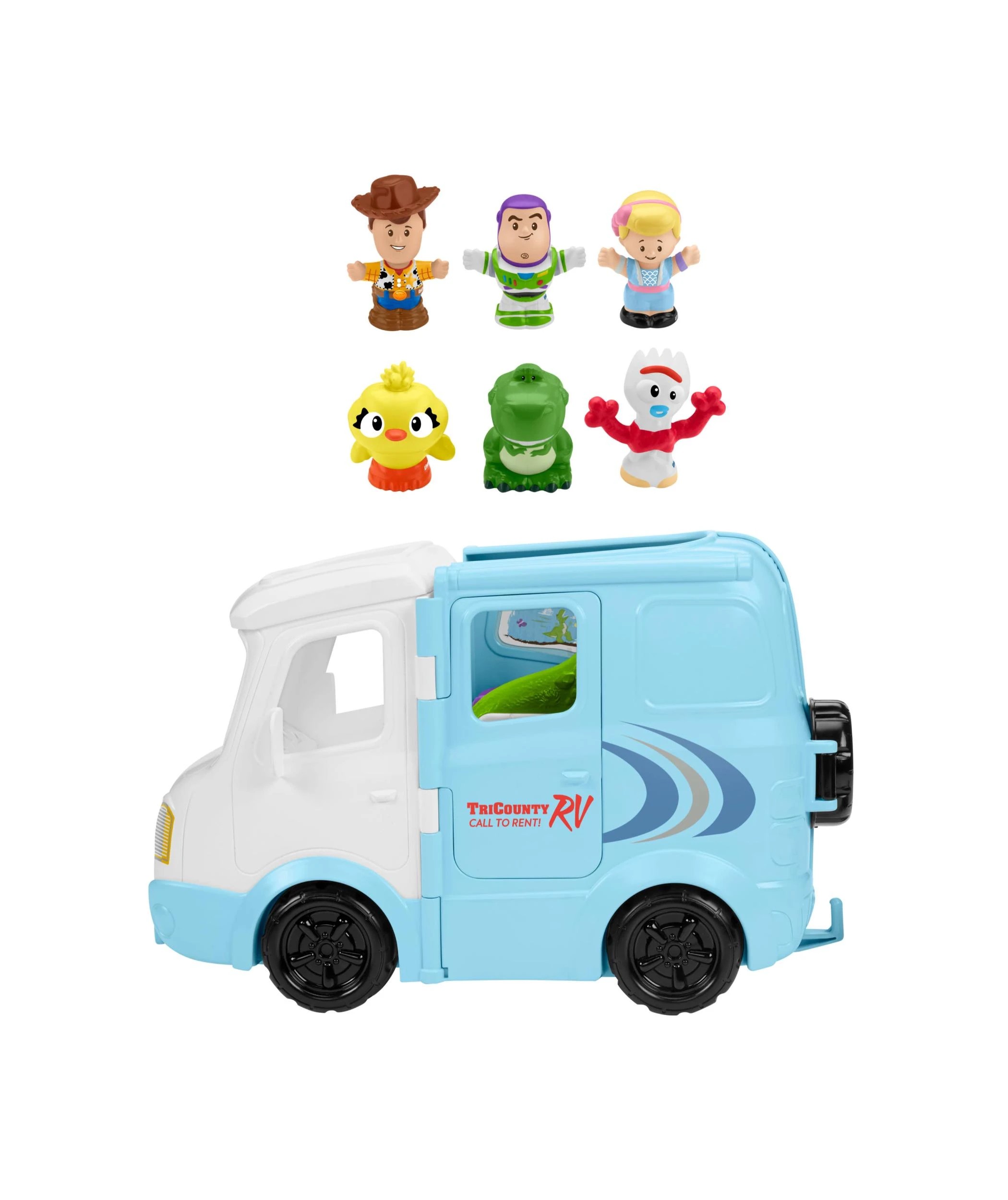 4 Fisher-Price Fisher - Price Little People Disney & Pixar Toy Story RV Adventure Toddler Playset & 6 Figures - Multi, 4 of 4