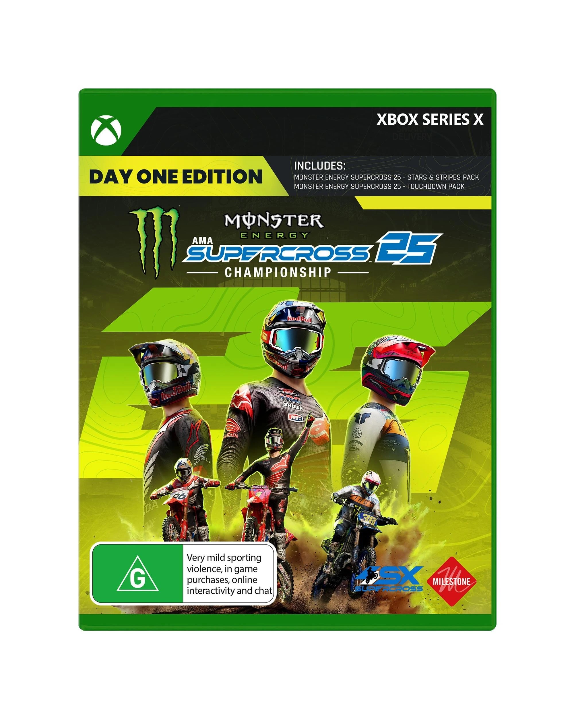 1 Monster Energy Supercross 25 Day One Edition - Xbox Series X, 1 of 8