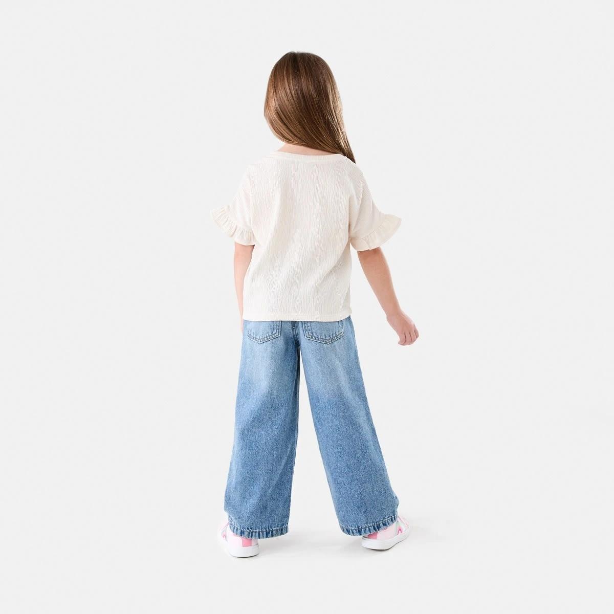 6 Short Sleeve Crinkle T-shirt CHALK, 6 of 6