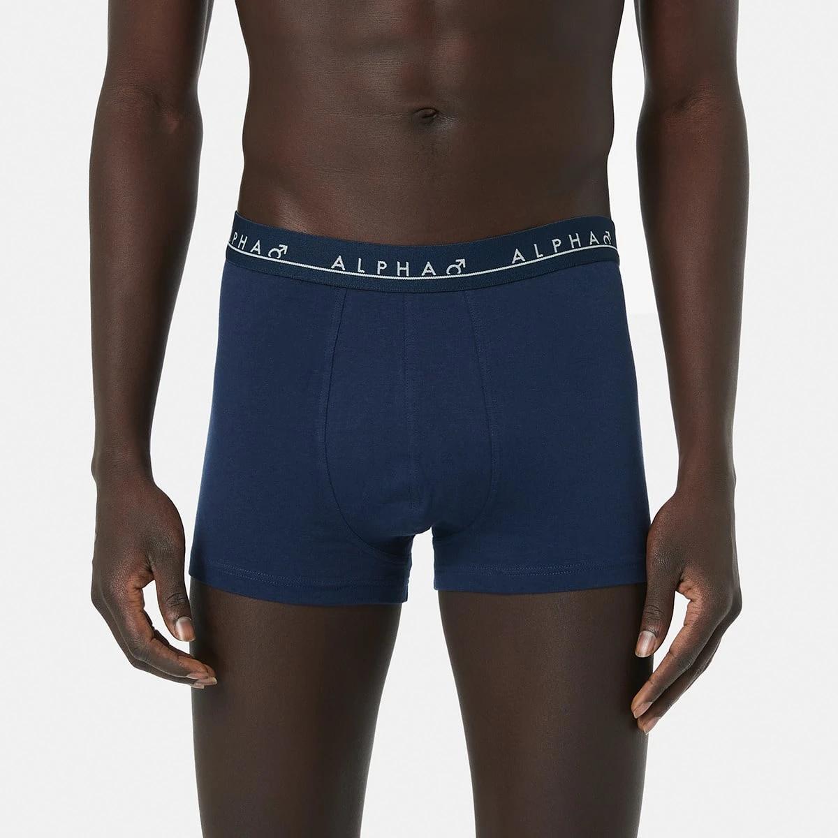 5 5 Pack Stripe and Plain Trunks RED NAVY GREY MULTI, 5 of 10