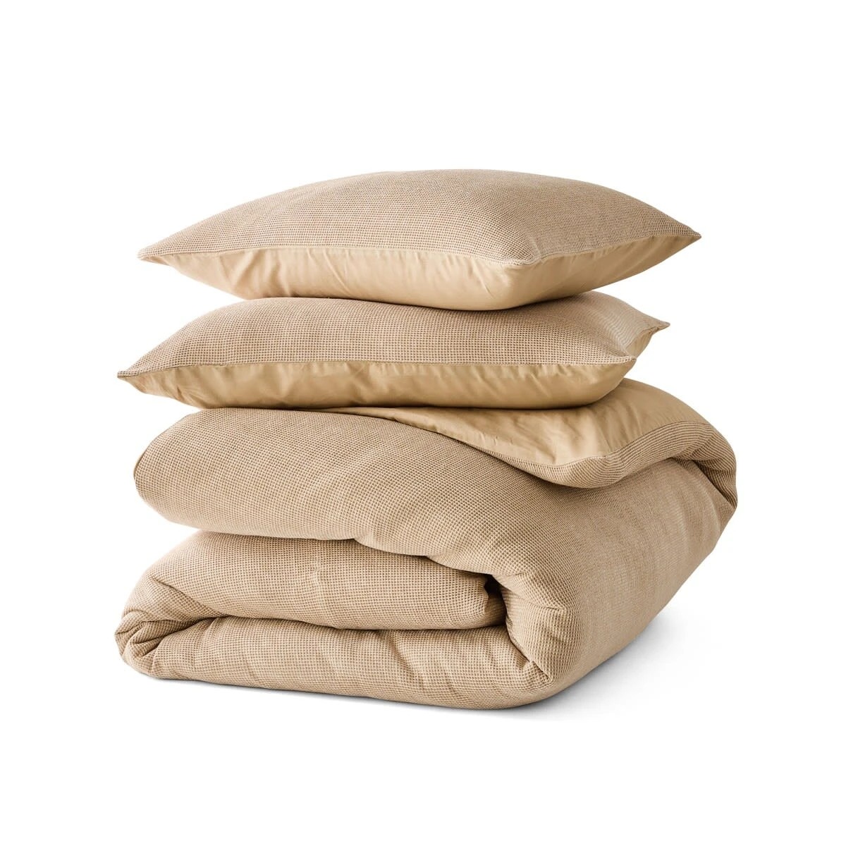 5 Waffle Micro Cotton Quilt Cover Set - King Bed, Lark, 5 of 6