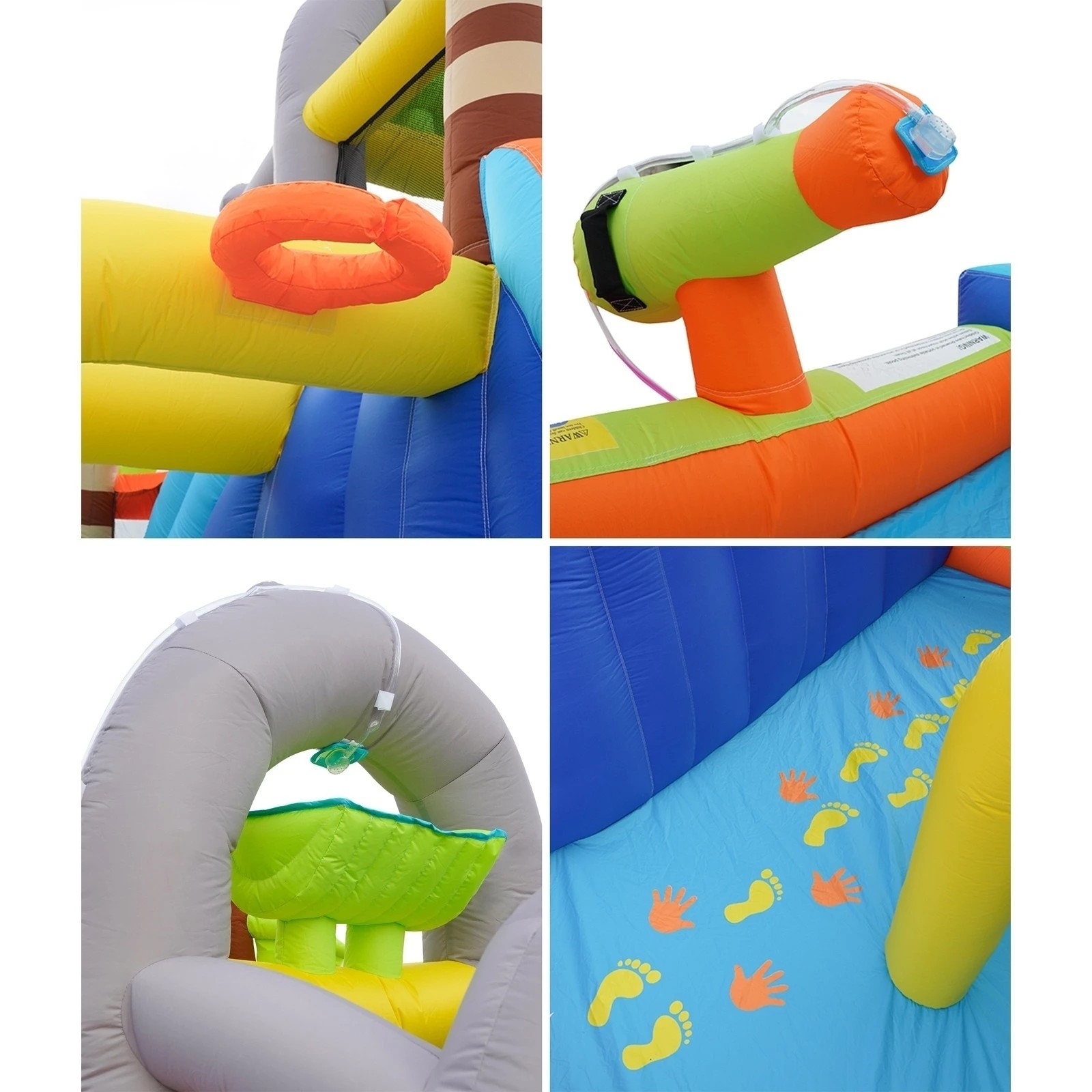 8 Airmyfun Inflatable Castle 12 Play Zones Dual 5m Water Slide Animal Theme
 - Multi, 8 of 10