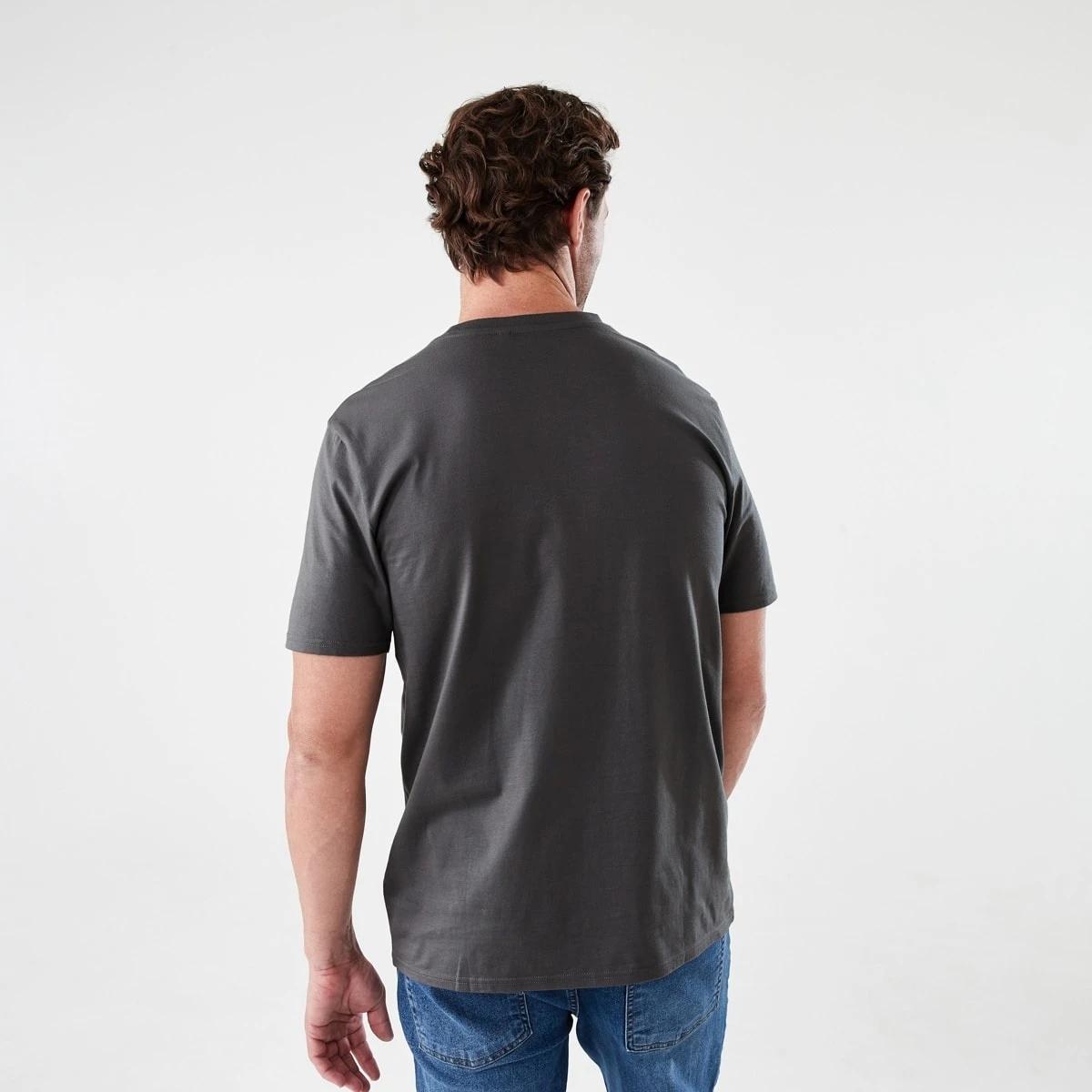 3 Australian Cotton Crew Neck T-shirt SEAL GREY, 3 of 5