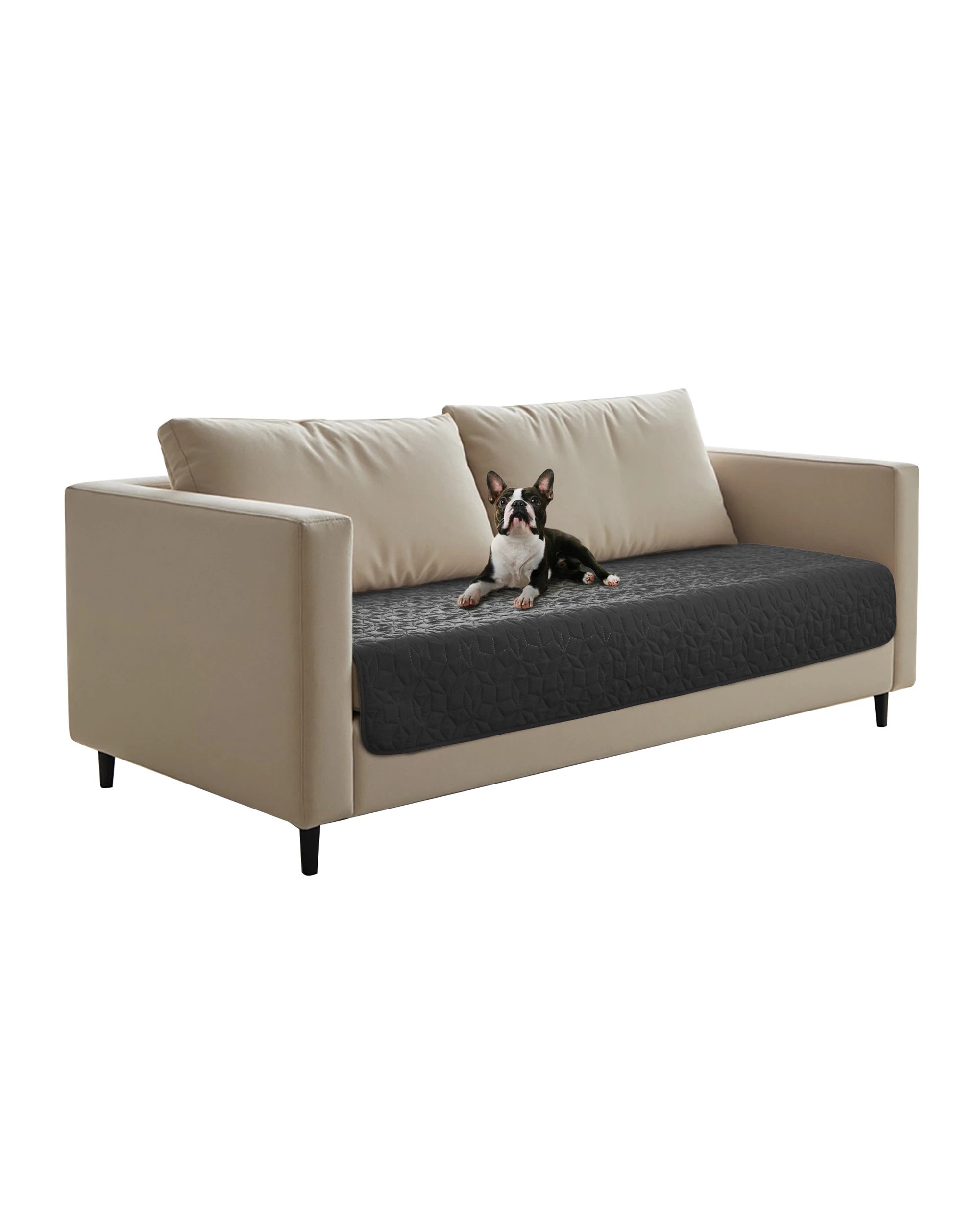 2 Charlie's Sofur Waterproof Dog 2-Seater Couch Cover Protector 76x178cm - Charcoal, 2 of 9
