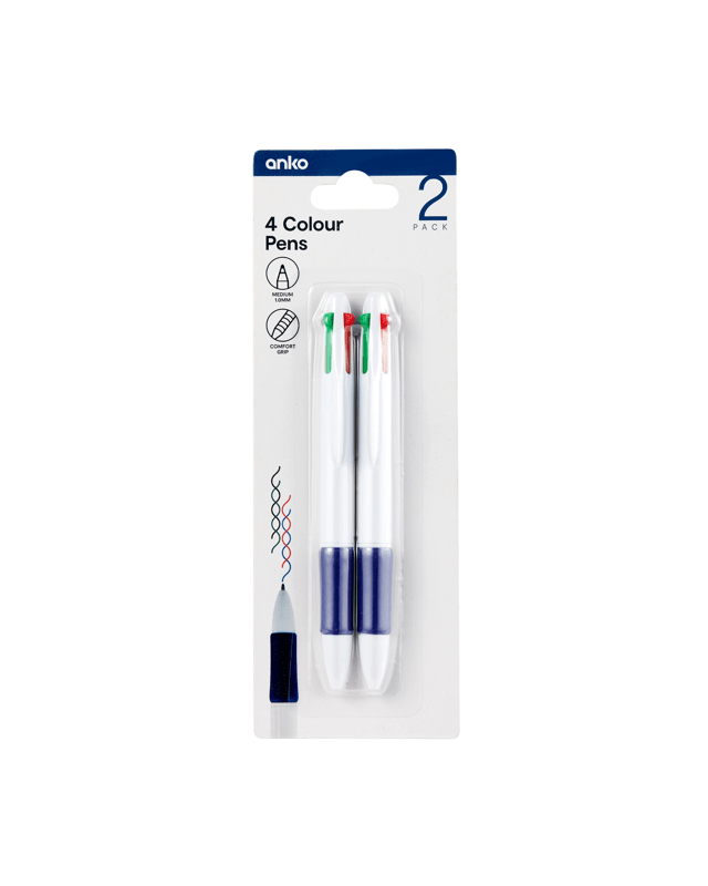 2 Pack 4 Colour 