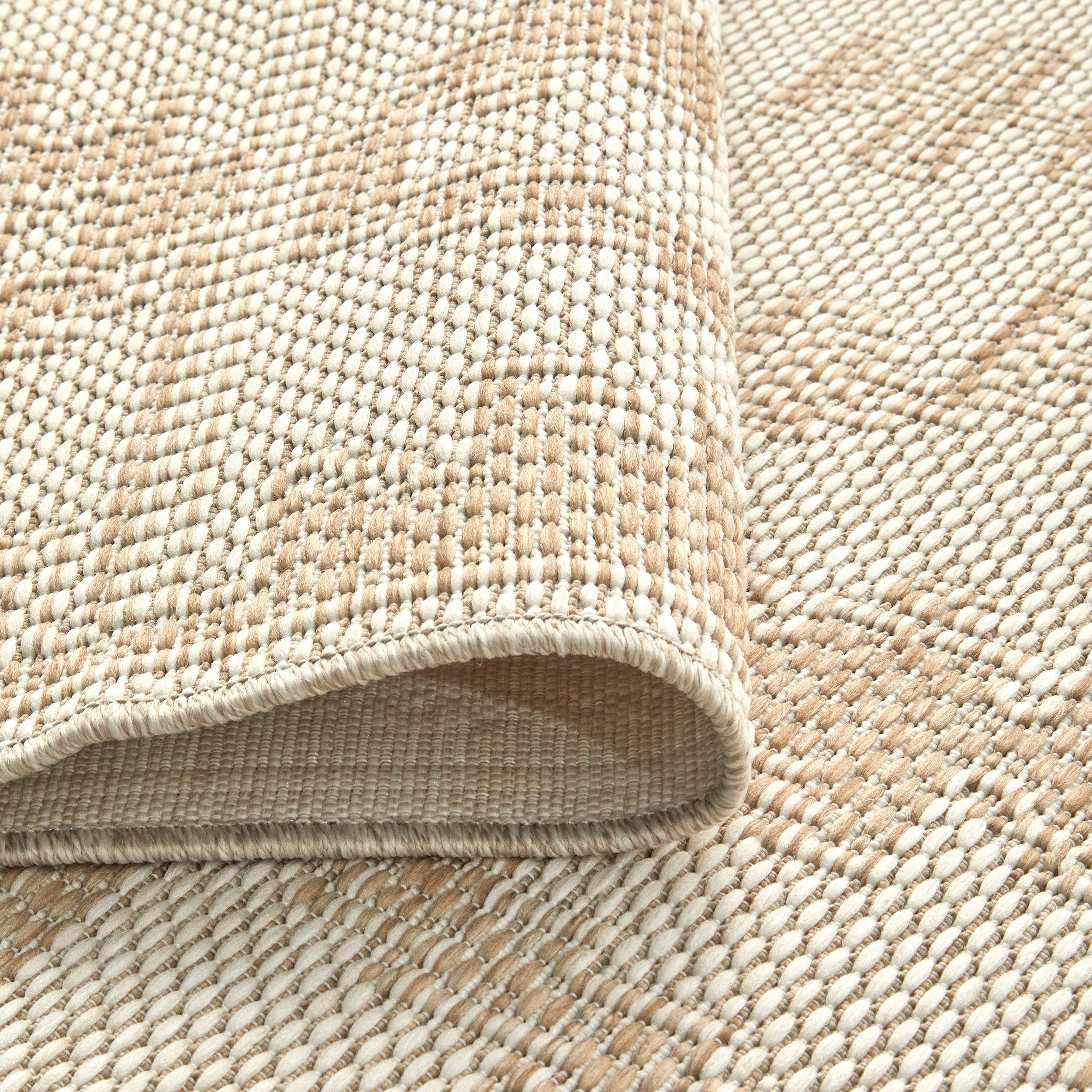 7 Common Ground Rugs Palmline Kuza 400x80cm - Large Outdoor Rug - Beige, 7 of 8