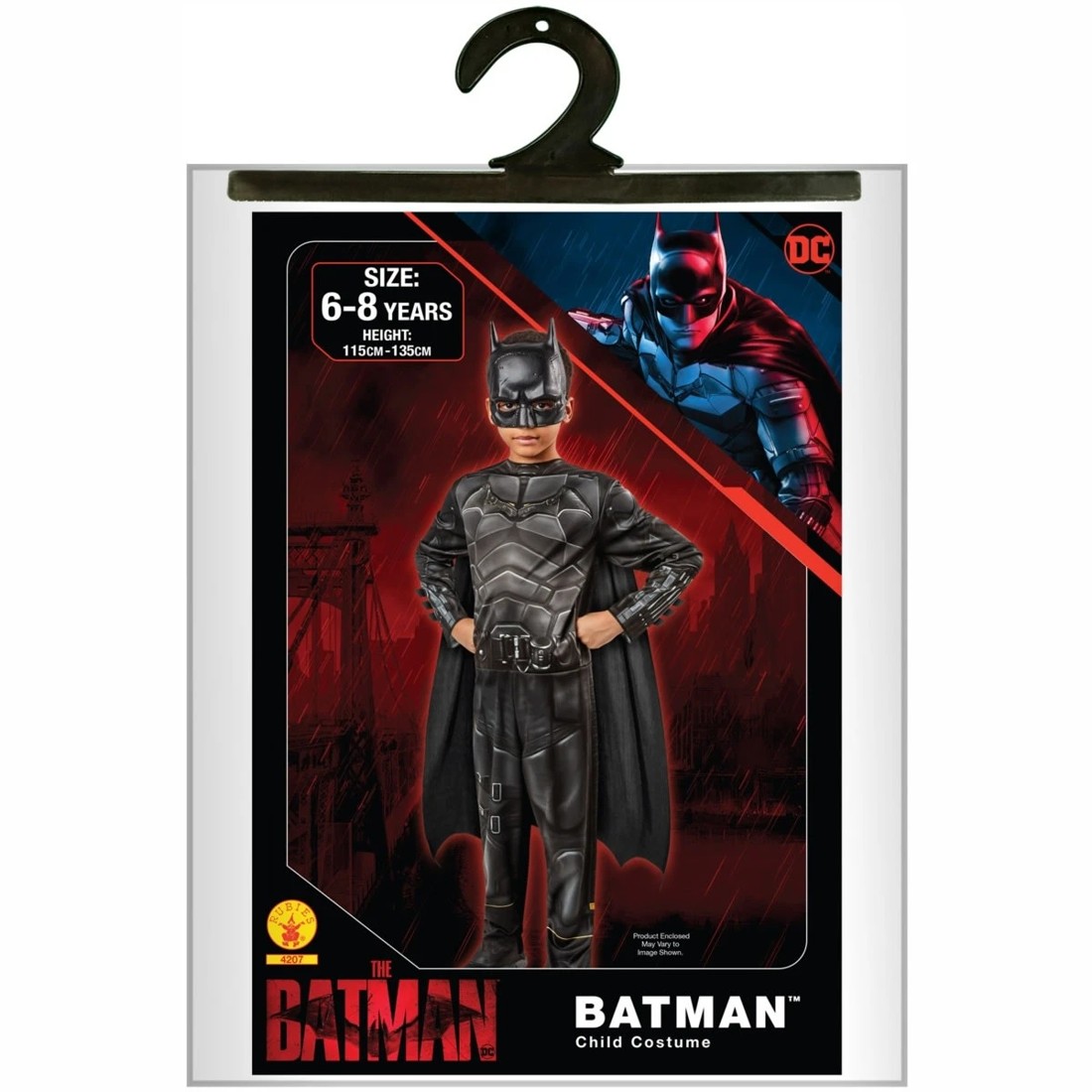 6 Batman Classic Costume - Ages 6-8, 6 of 6