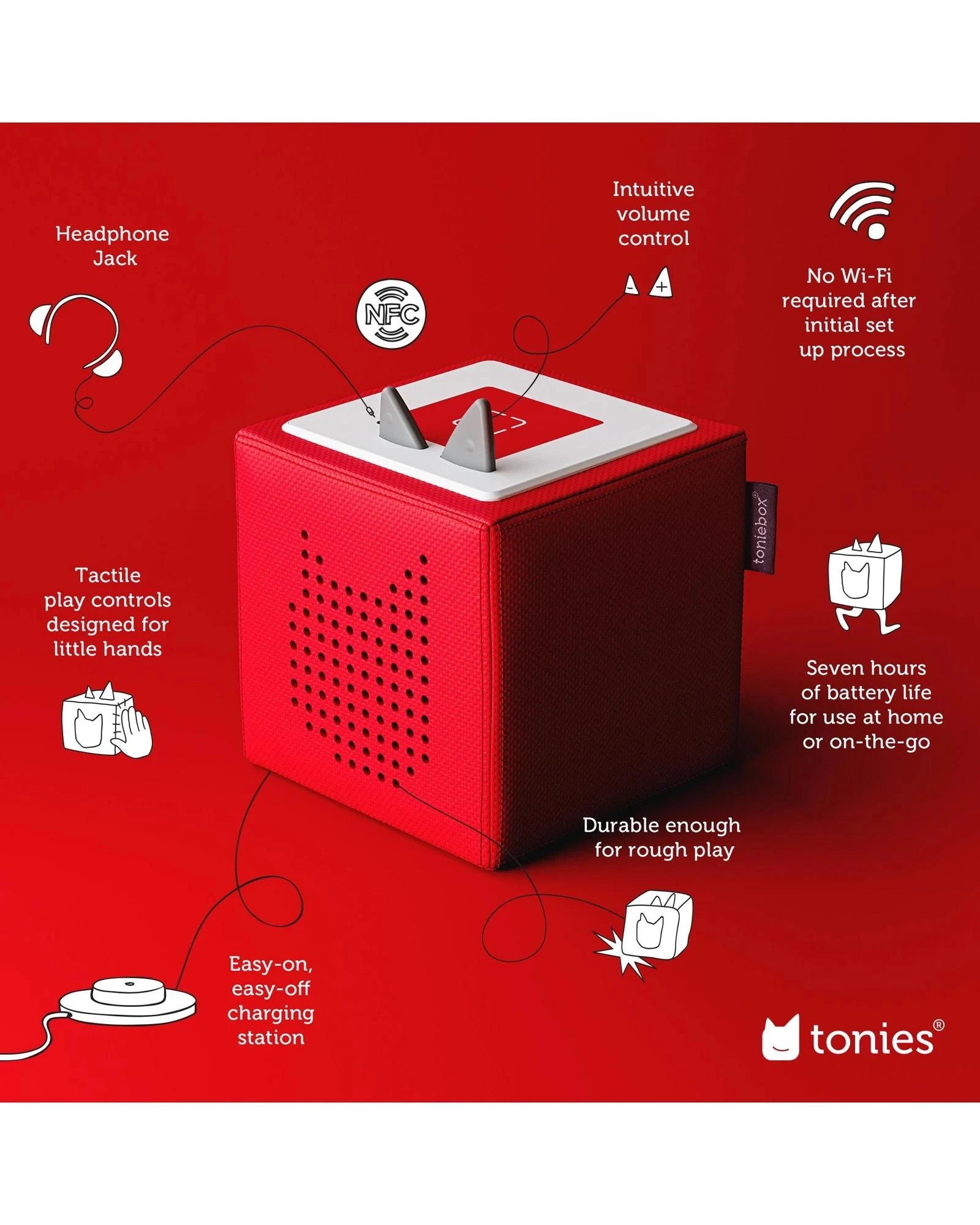 2 Tonies - Toniebox - Playtime Puppy Starter Set - Red, 2 of 10