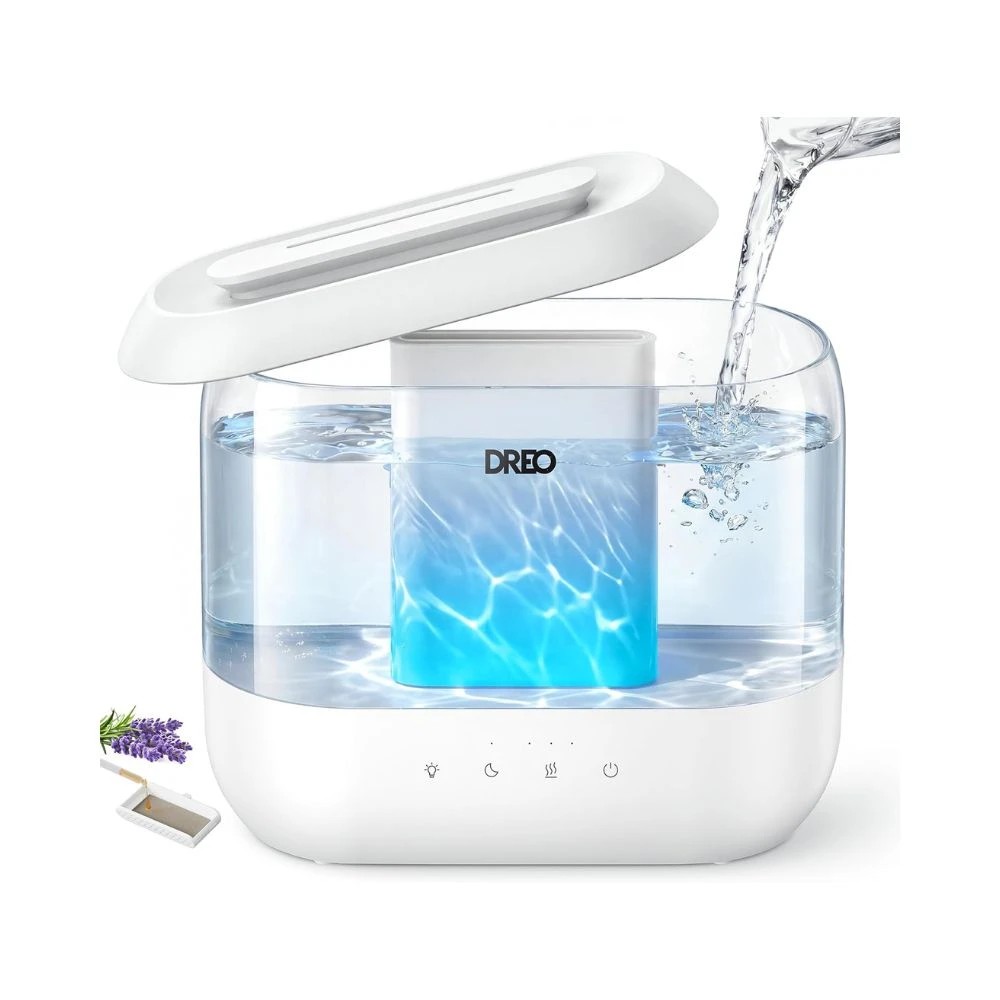 2 DREO Humidifier 311 Cool Mist Humidifier 4L White Quiet Home Bedroom Air Moisture, 2 of 10