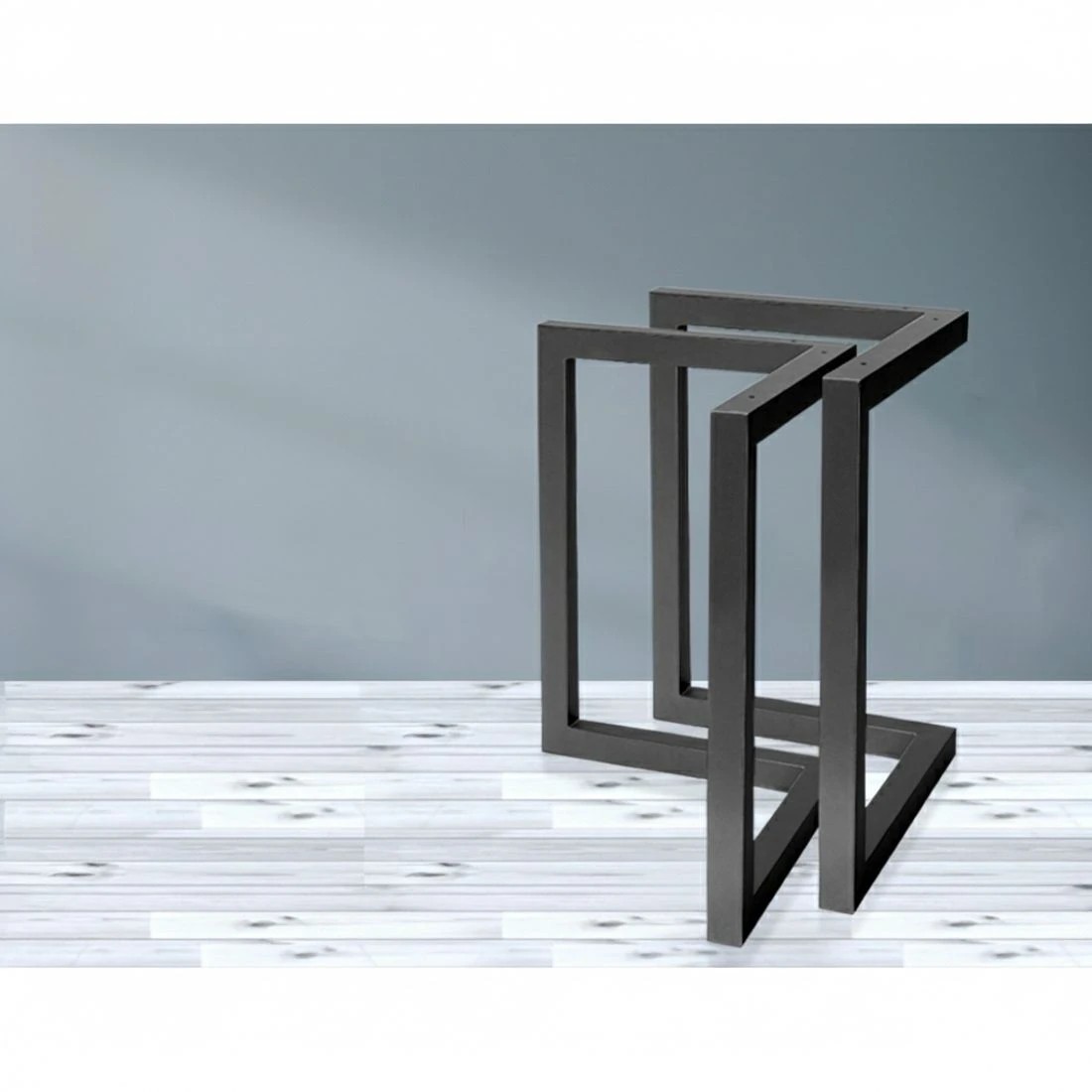 6 Artiss Metal Table Legs DIY 50X70CM Set of 2 - Black, 6 of 6