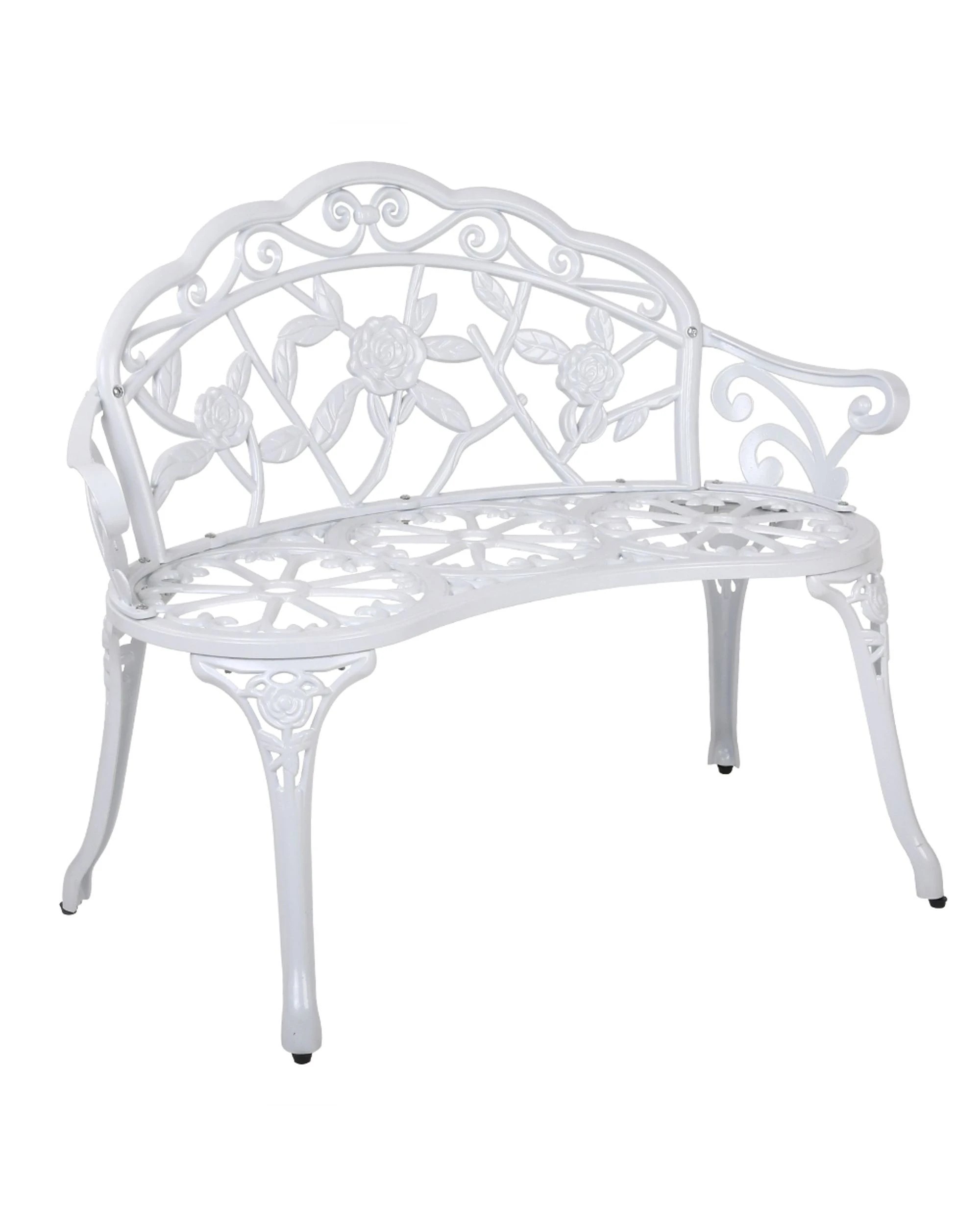 1 Gardeon Outdoor Garden Bench Seat 100cm
 - White, 1 of 3