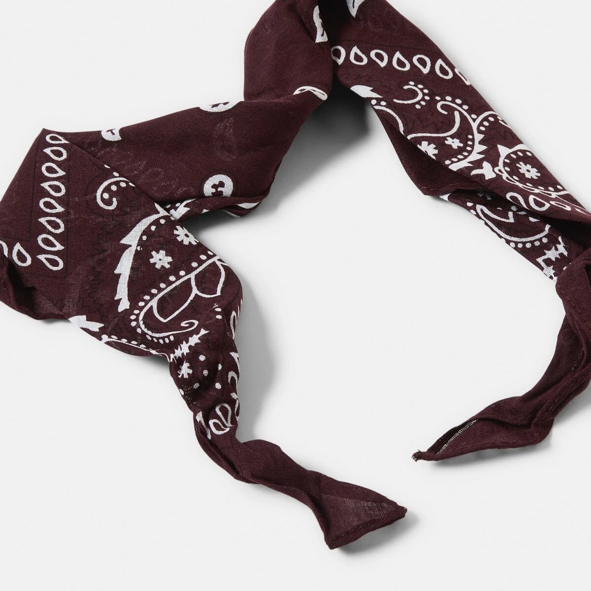 4 Paisley Hair Bandana - Brown, 4 of 10
