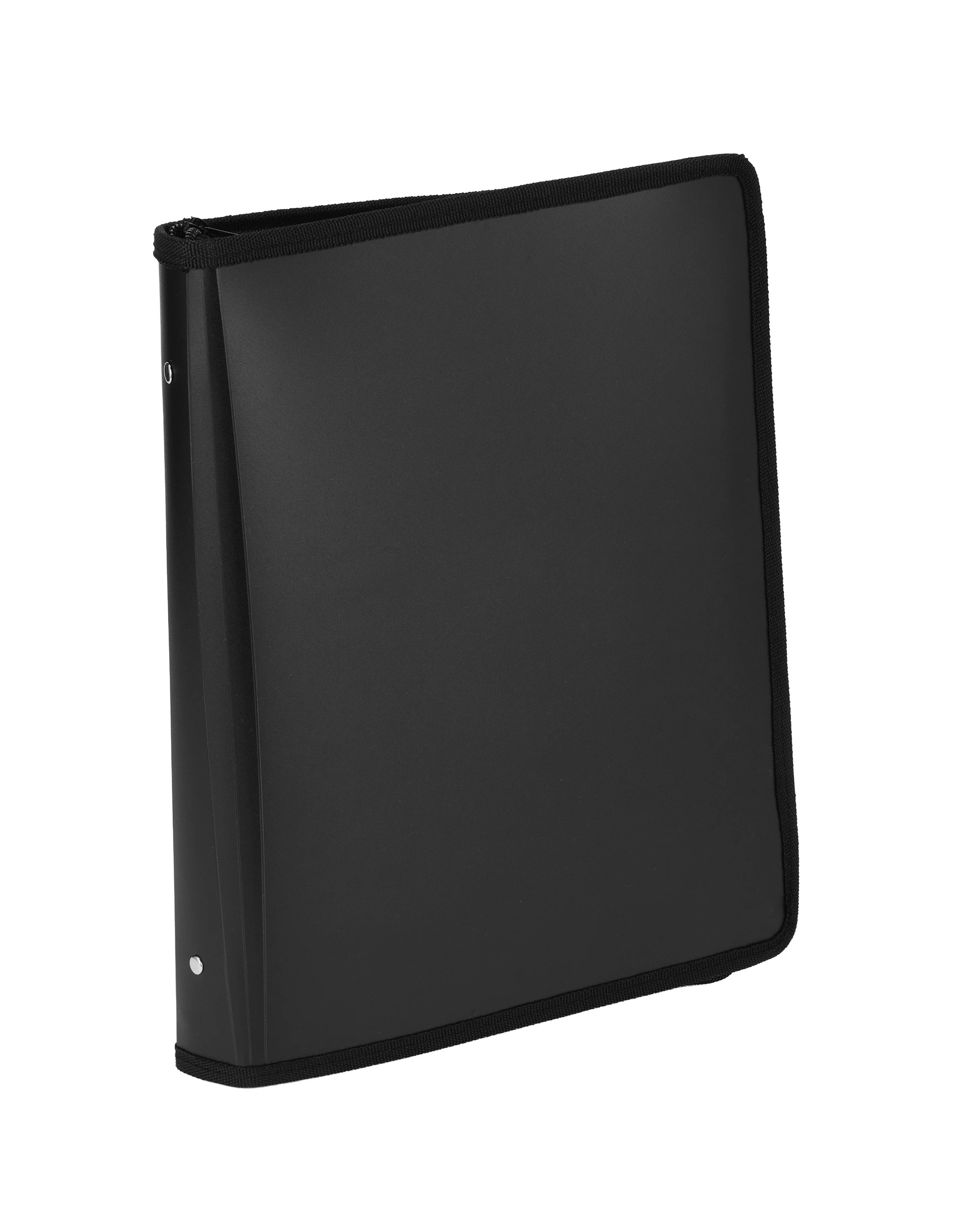 1 2D Zipper Binder - Black, 1 of 7