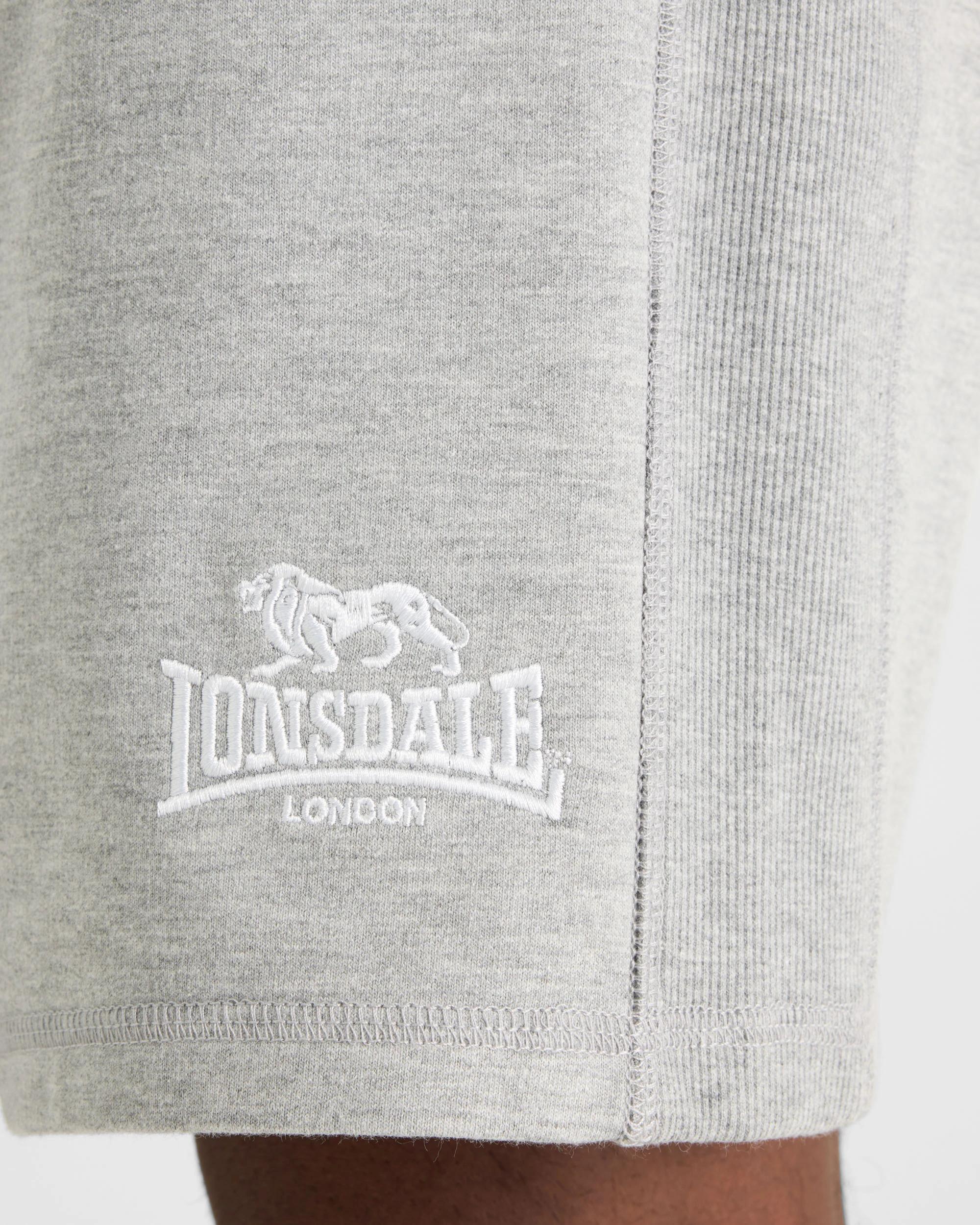 3 Lonsdale London Original Track Shorts GREY MARLE, 3 of 6