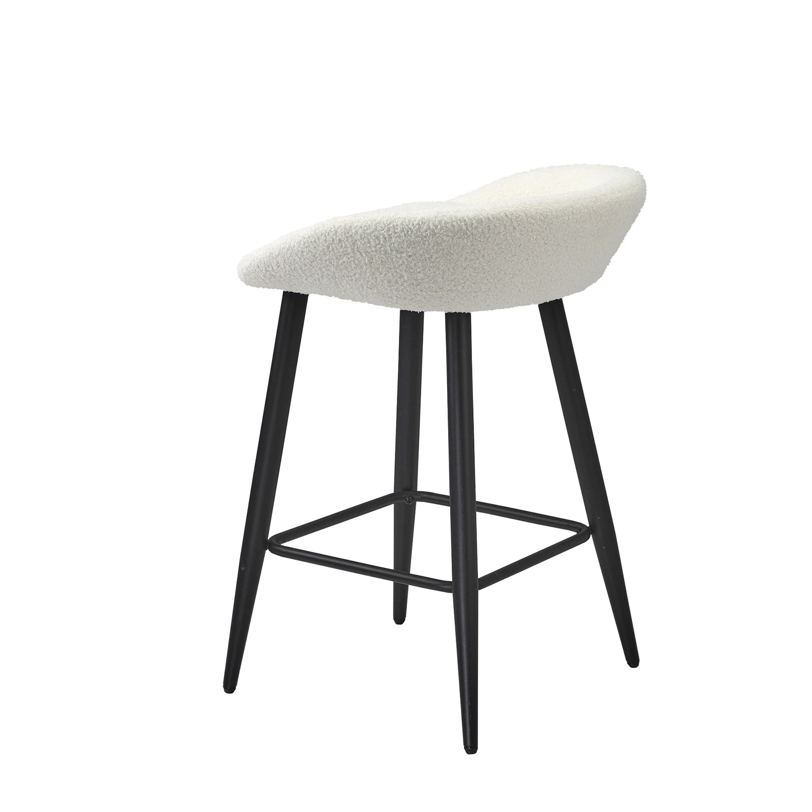 8 Oikiture Bar Stools Set Of 4 Kitchen Dining Chairs Counter Stool Boucle
 - White, 8 of 10