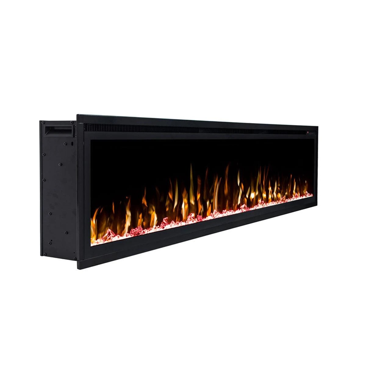 3 Moda Living Concerto 60 inch Electric Fireplace Insert with Horizon White Mantel Suite - White, 3 of 7