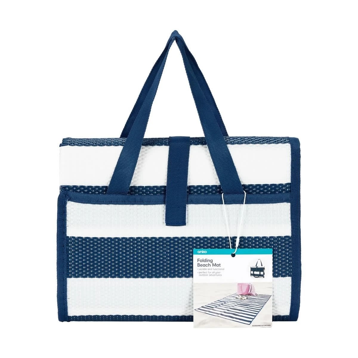 10 Folding Beach Mat - Blue, 10 of 10