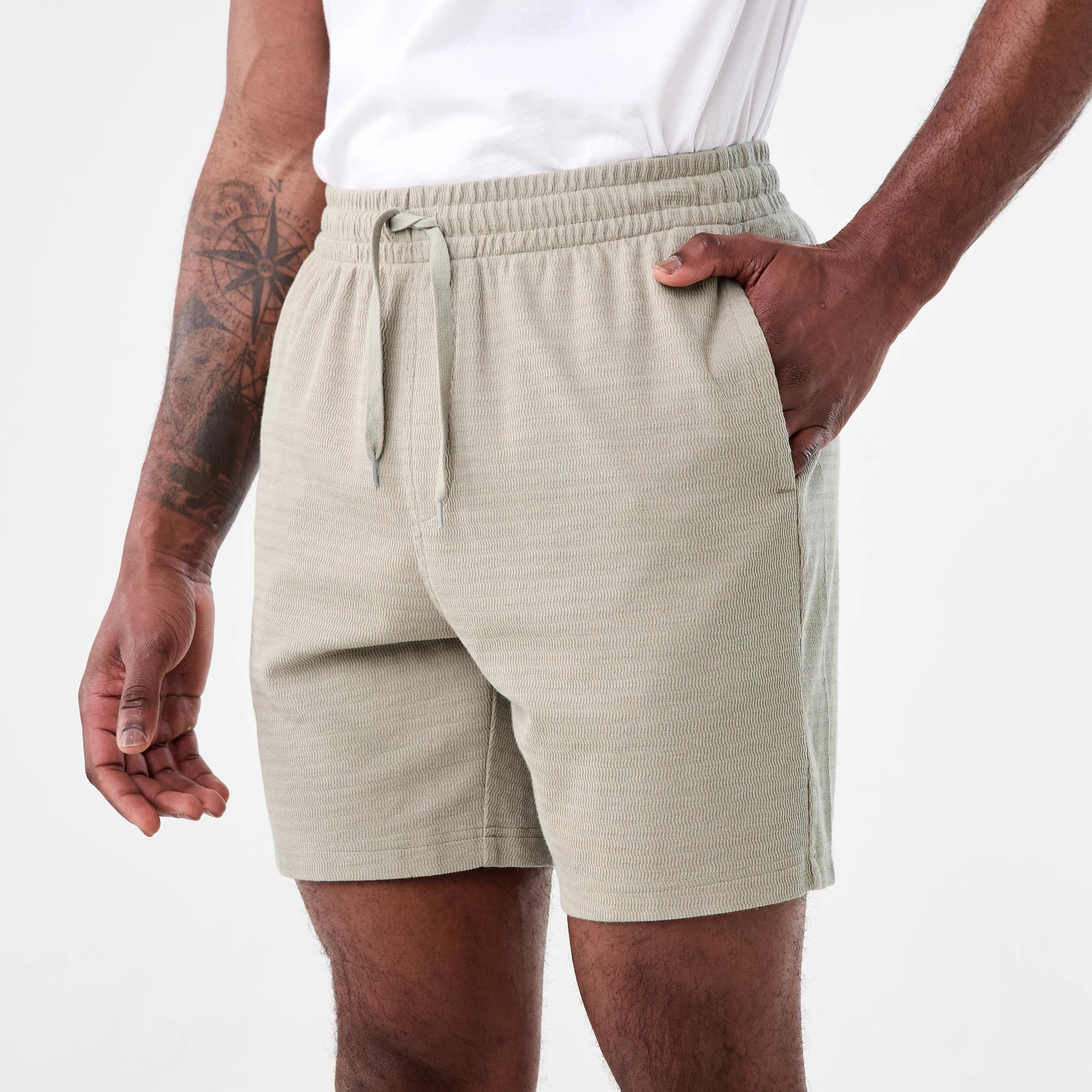 2 Washed Textured Shorts Bge Khaki, 2 of 6
