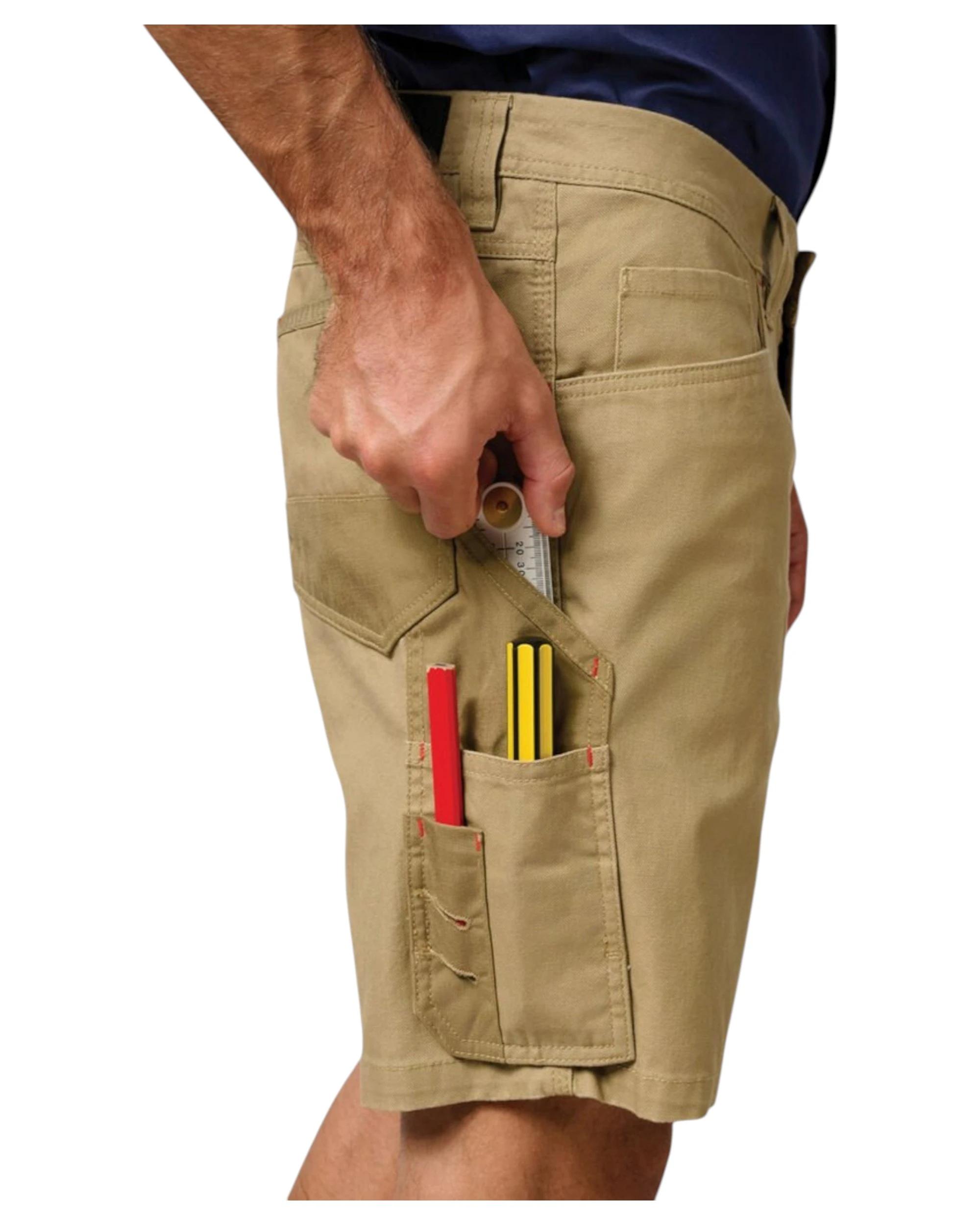 6 Hard Yakka Mens Legends Cargo Short Work Wear Khaki KHAKI, 6 of 6