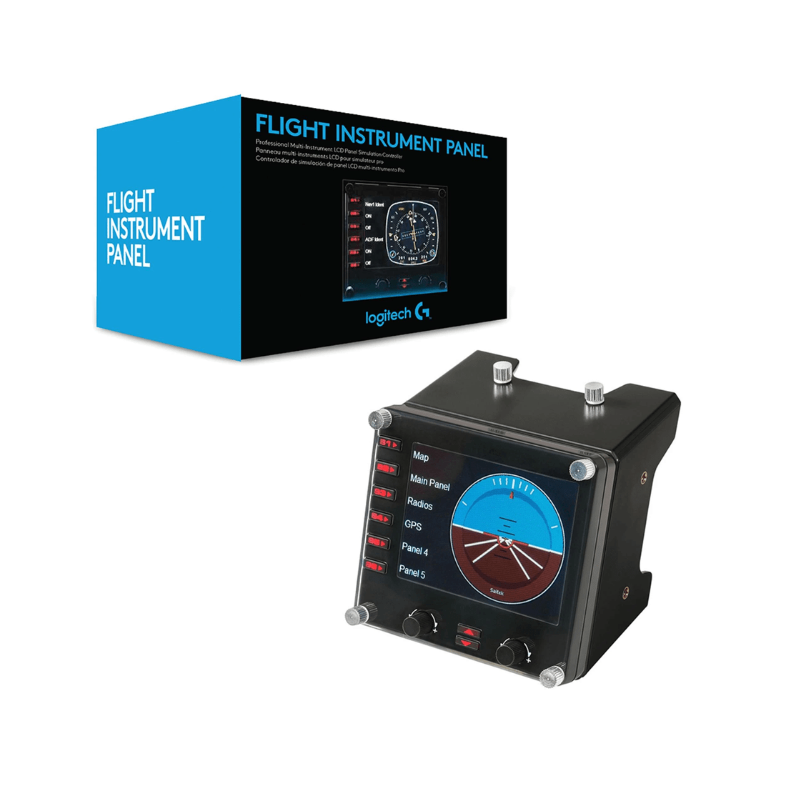 1 Logitech G Flight Instrument Panel - Black, 1 of 4