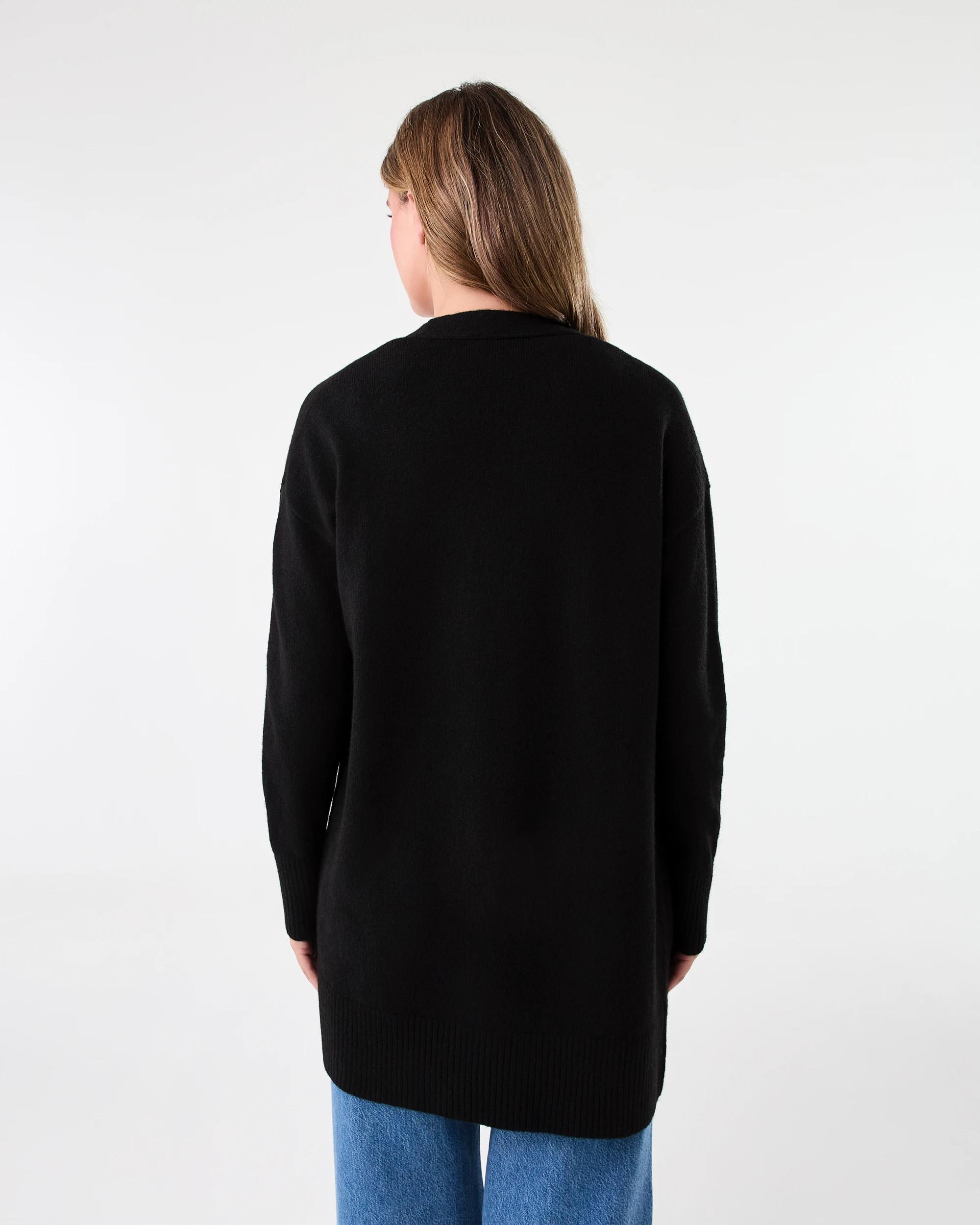 3 Mid Length Cardigan Black, 3 of 5
