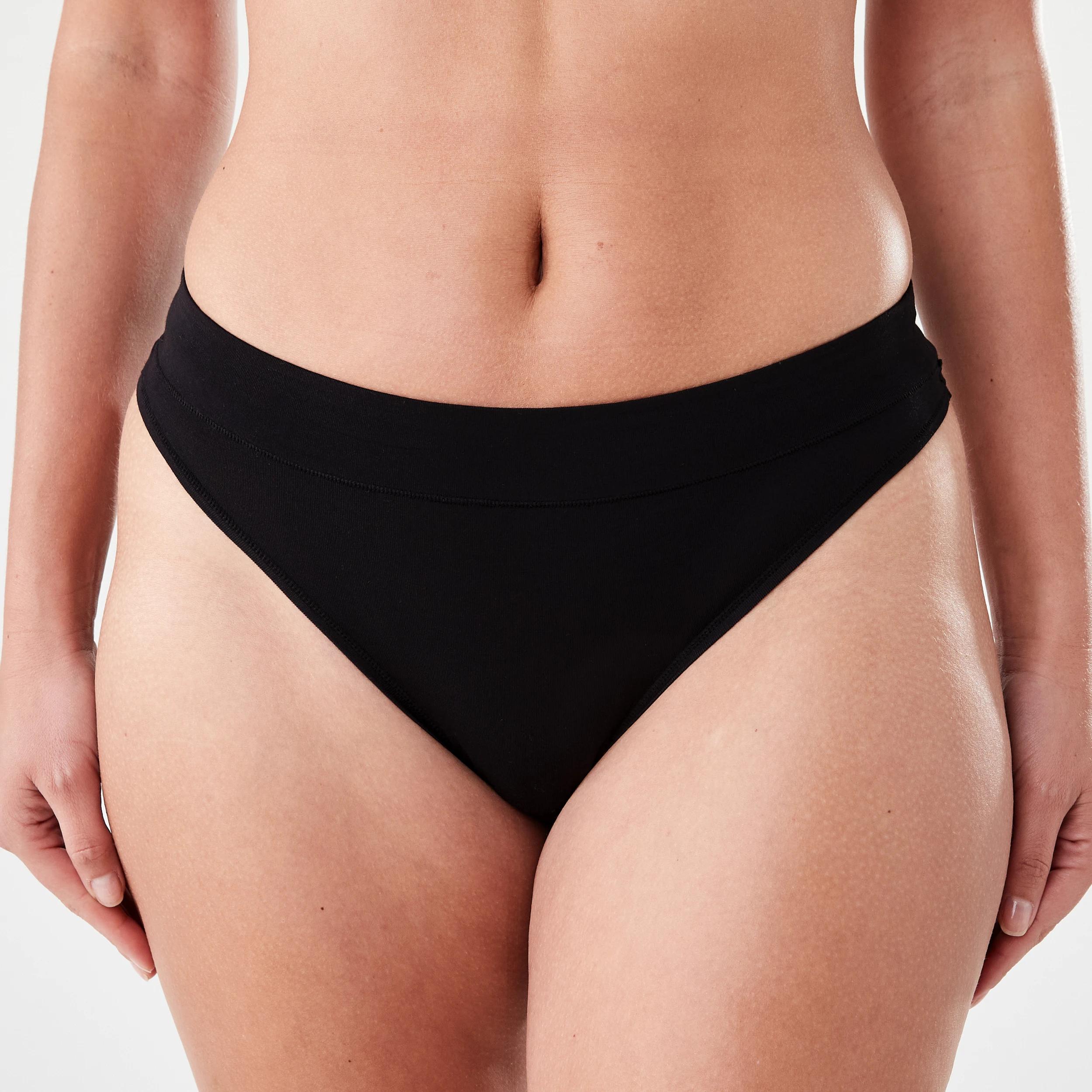 4 3 Pack Bamboo Blend Cheeky Bikini Briefs Black, 4 of 6