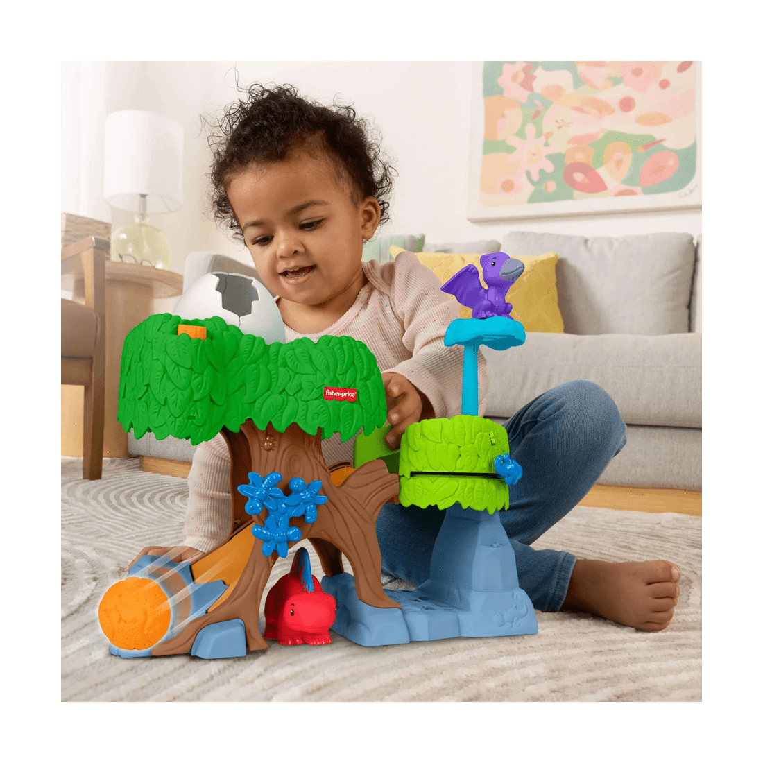 3 Mattel Fisher-Price Little People Dinosaur Hatch & Slide Playset Toddler Toy - Multi, 3 of 6