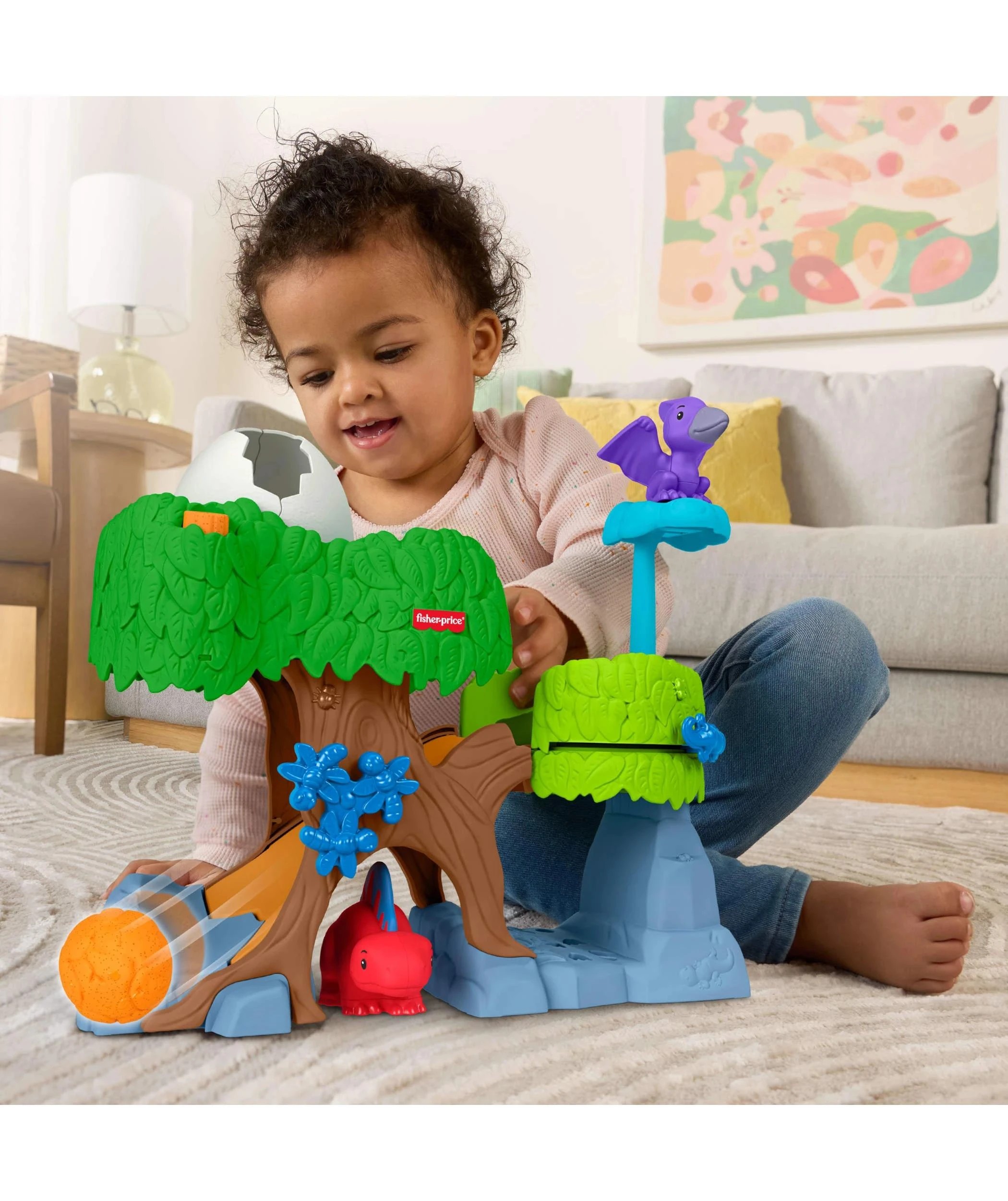 3 Mattel Fisher-Price Little People Dinosaur Hatch & Slide Playset Toddler Toy - Multi, 3 of 6