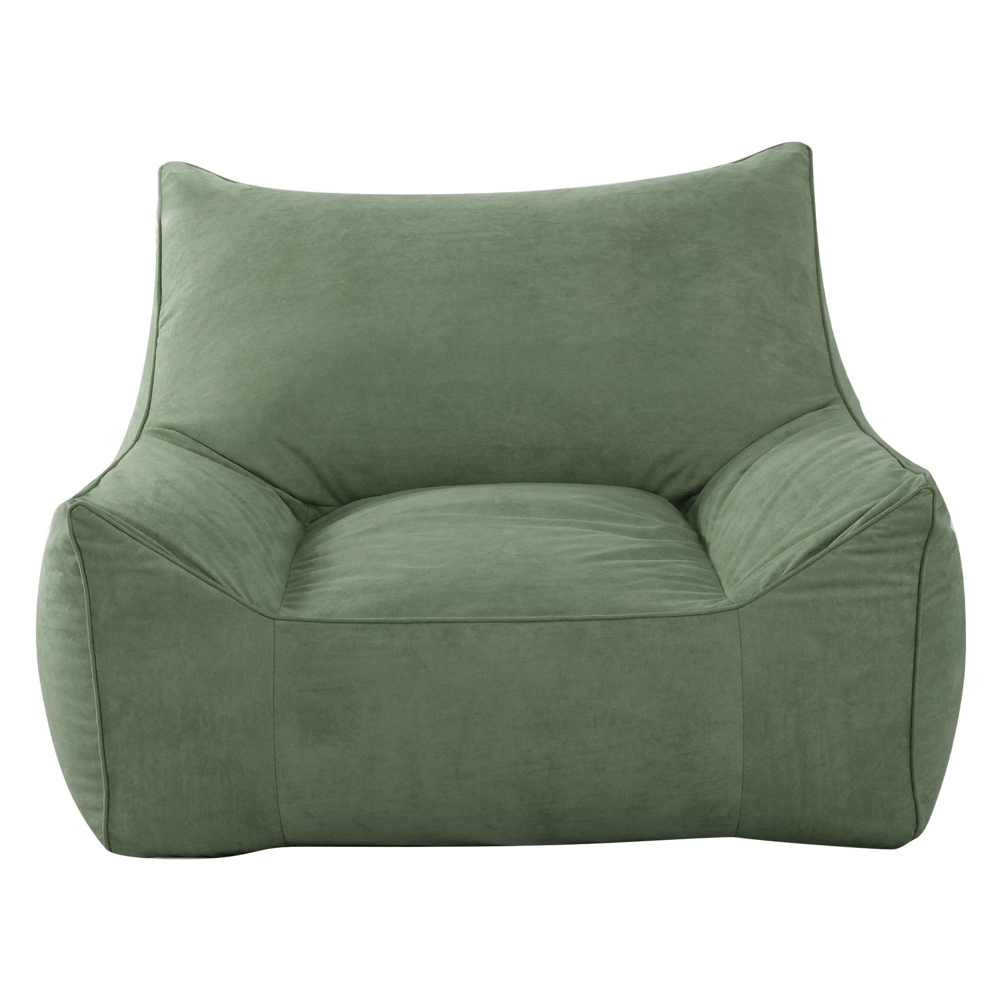 2 Marlow Bean Bag Chair Cover Suede Indoor Home Game Lounger Seat Lazy Sofa - Green, 2 of 8