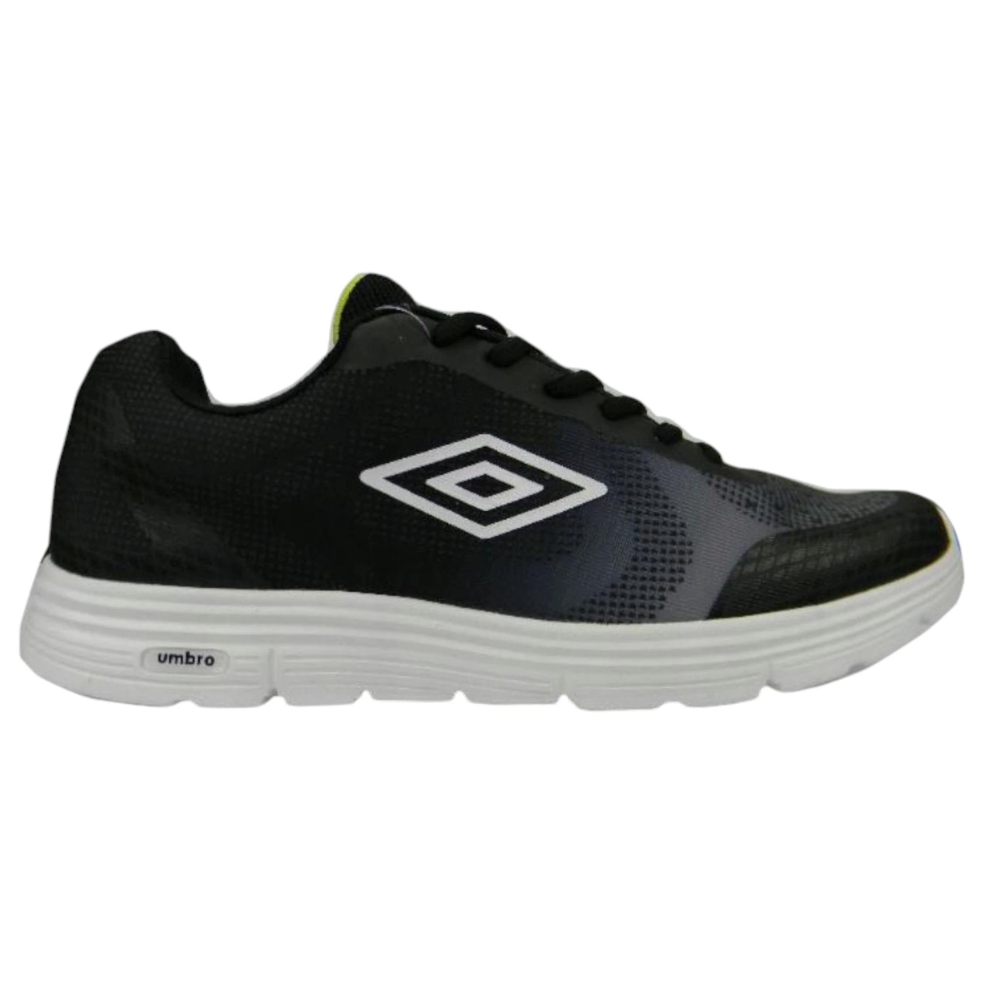 1 Umbro Honiara Runners Womens Running Shoes BLACK/NEON YELLOW, 1 of 1