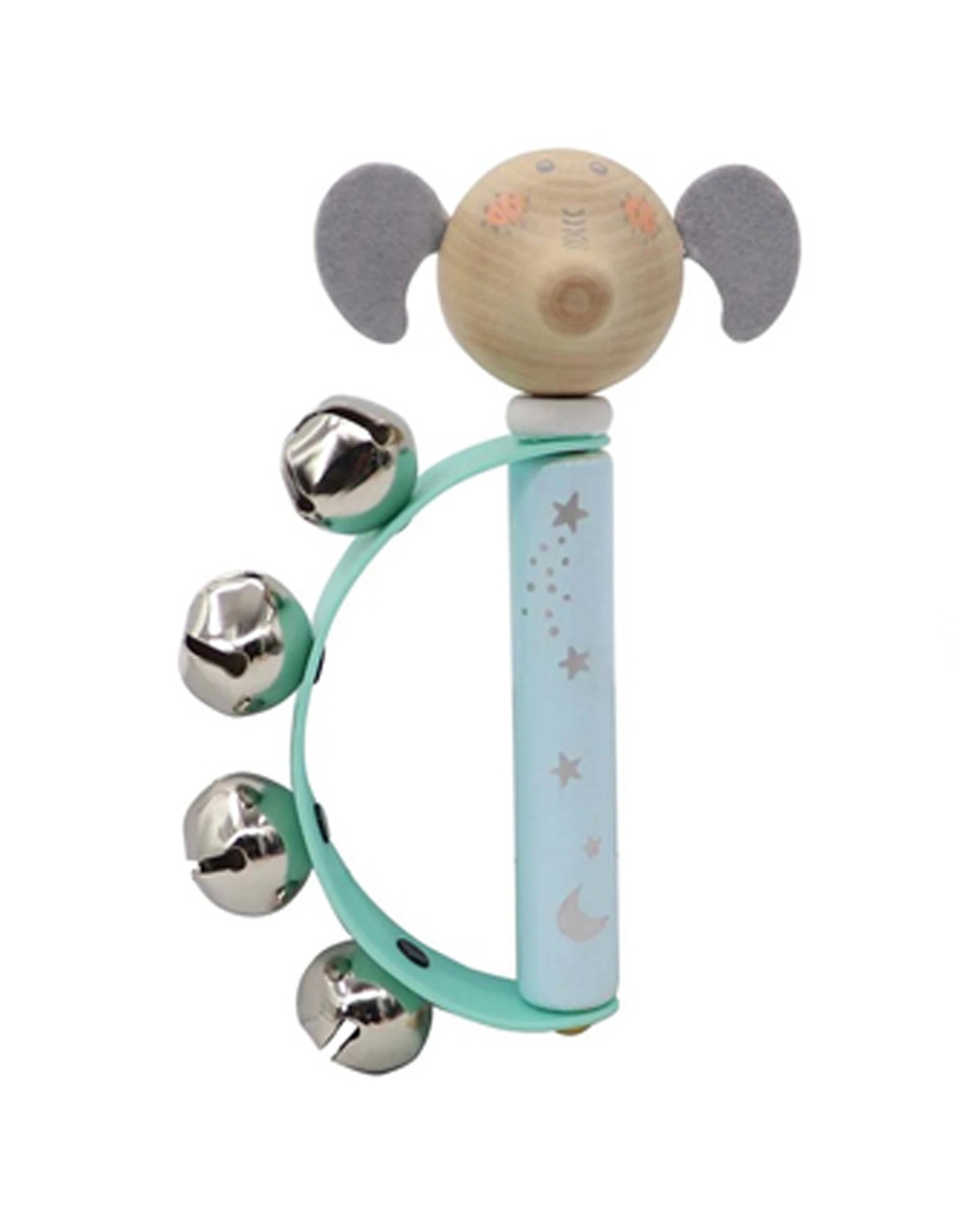 1 Kaper Kidz Calm And Breezy Animal Wooden Hand Bell Music Toy Kids - Multi, 1 of 1