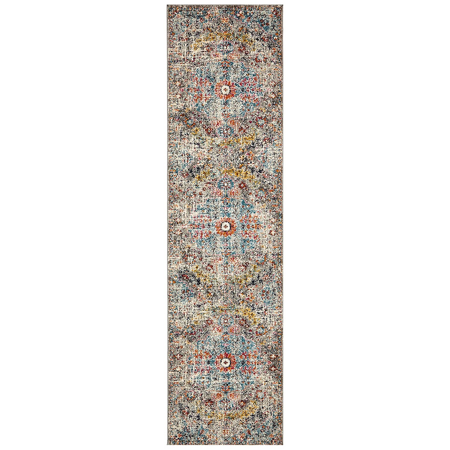 2 Common Ground Rugs Gallery 863 400x80cm - Large Runner Power Loomed Pet Friendly Rug - Grey, 2 of 7