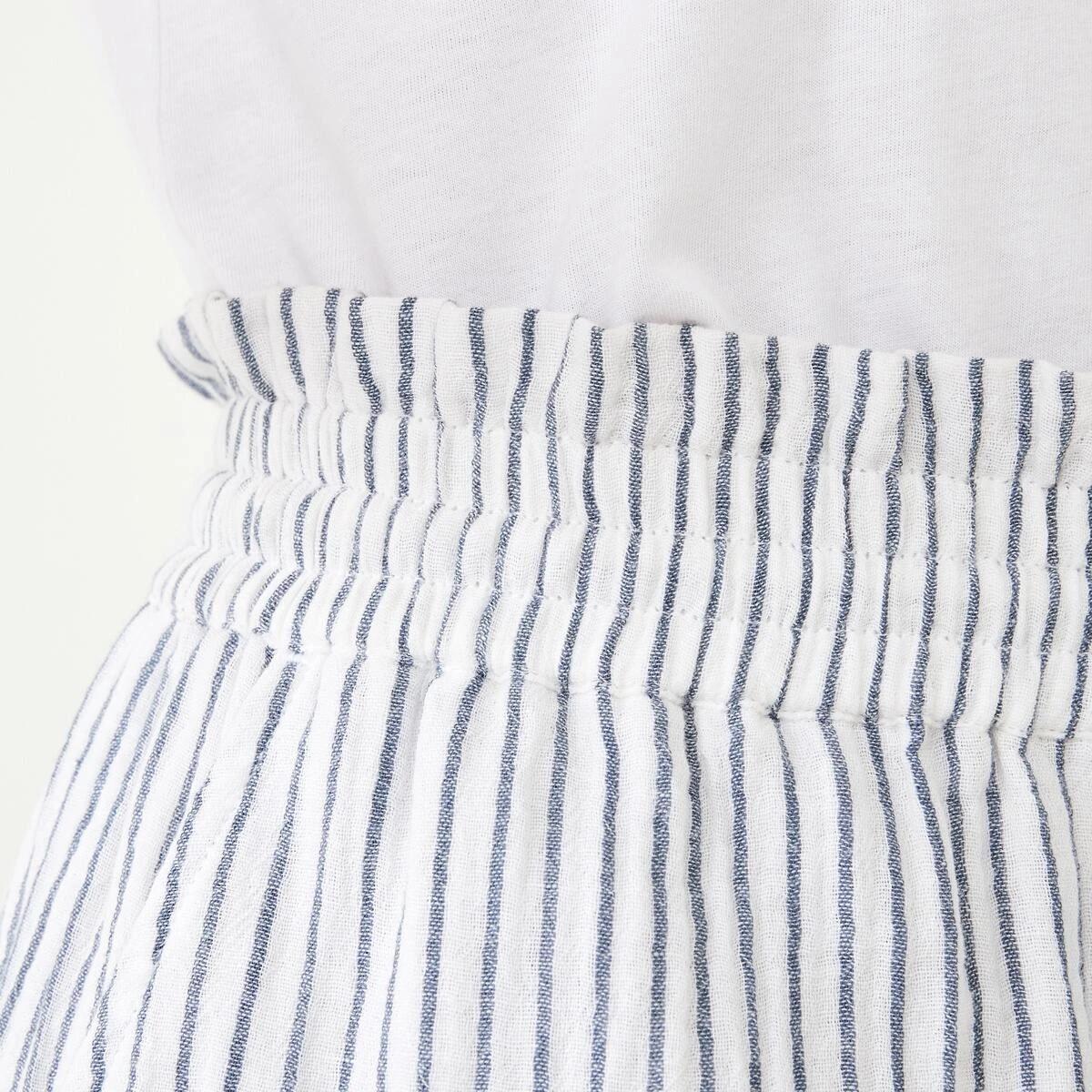 6 Paperbag Double Cloth Shorts Indigo Str, 6 of 7