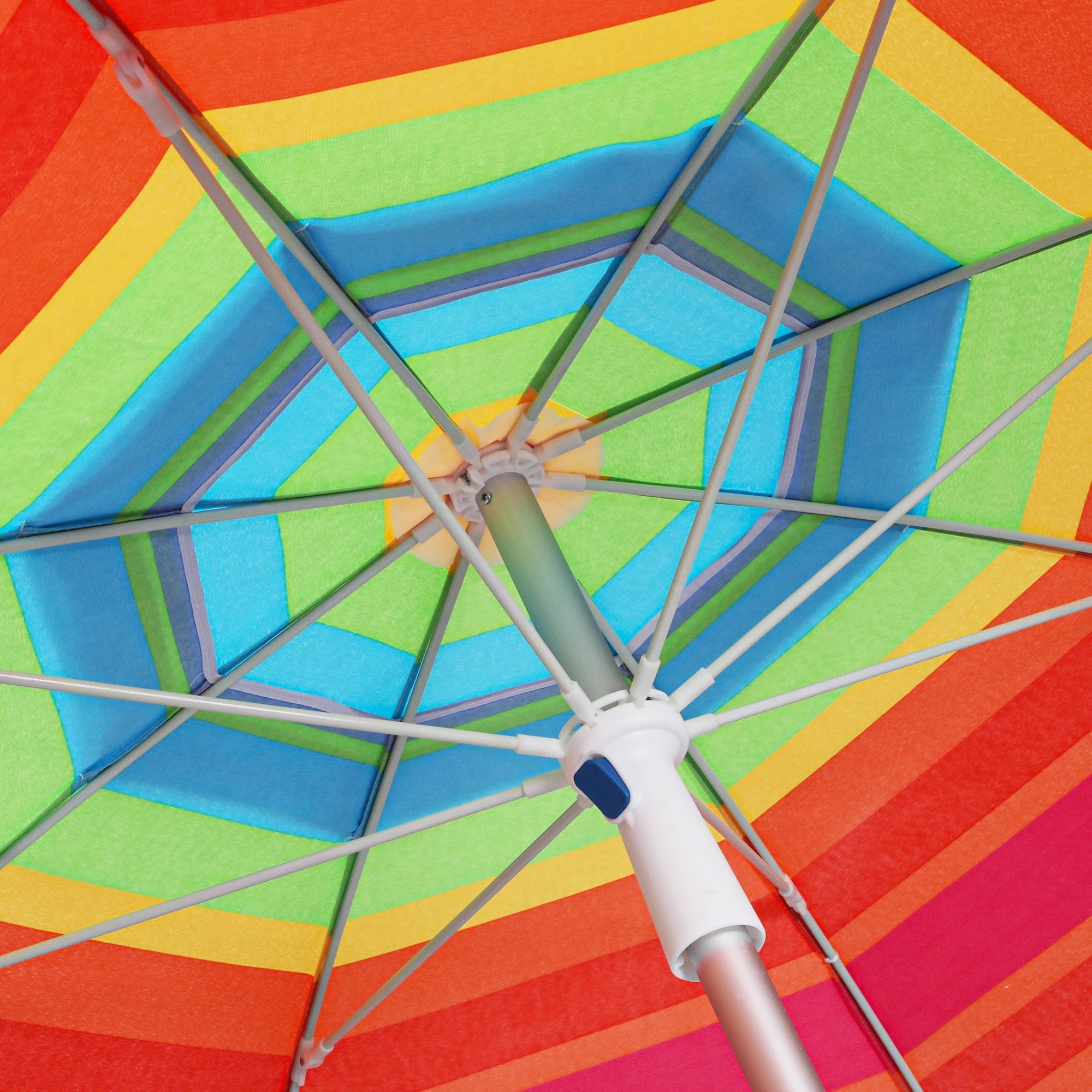 5 Mountview Outdoor Beach Umbrella 220cm Rainbow - Multi, 5 of 8