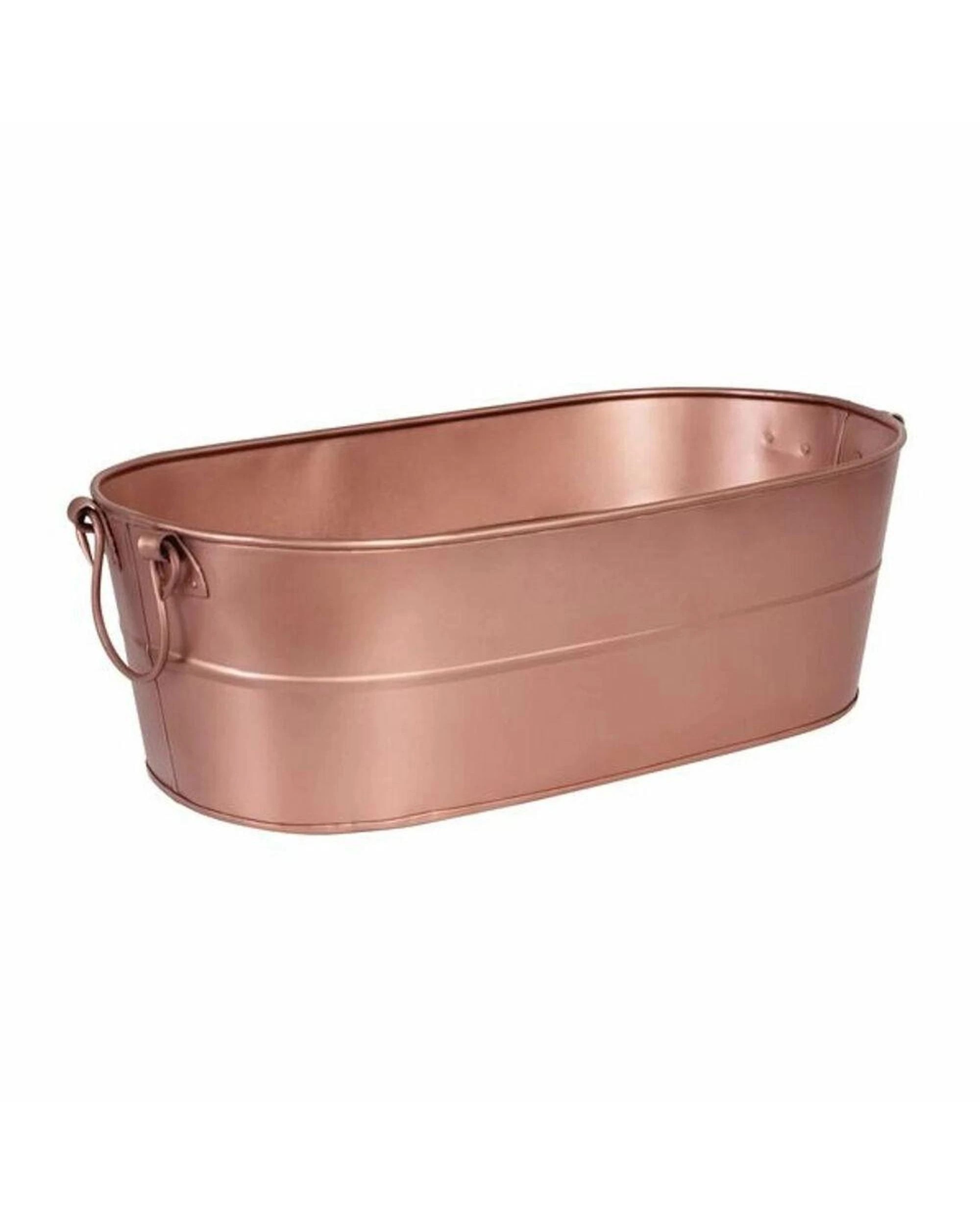 1 Moda Oval Beverage Tub Satin Copper 545x290x178mm, 1 of 3