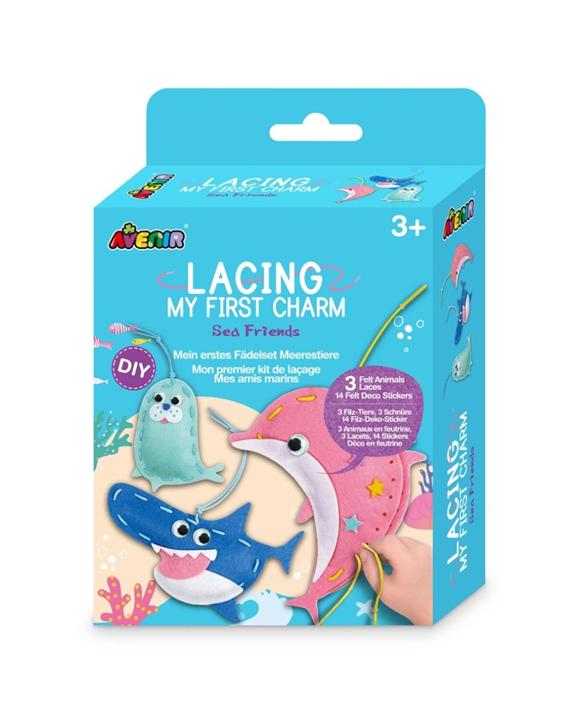 Avenir Lacing My First Charm Sea Friends Kids Art Craft Activity